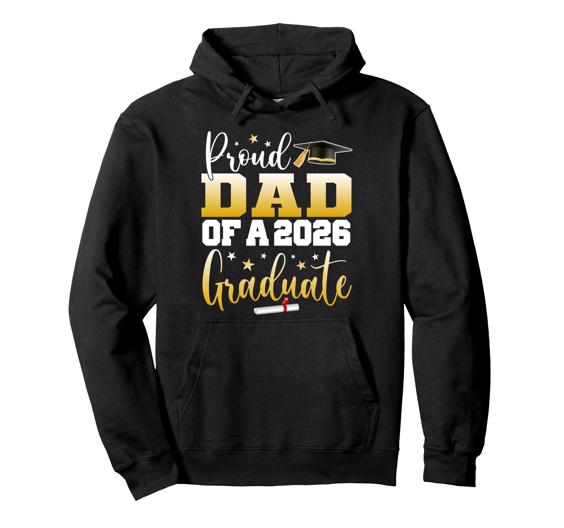 Dad Senior 2026 Proud Dad Class 2026 Hoodie - Minimalist Print Men Women - T-Shirt, Sweatshirt, Hoodie