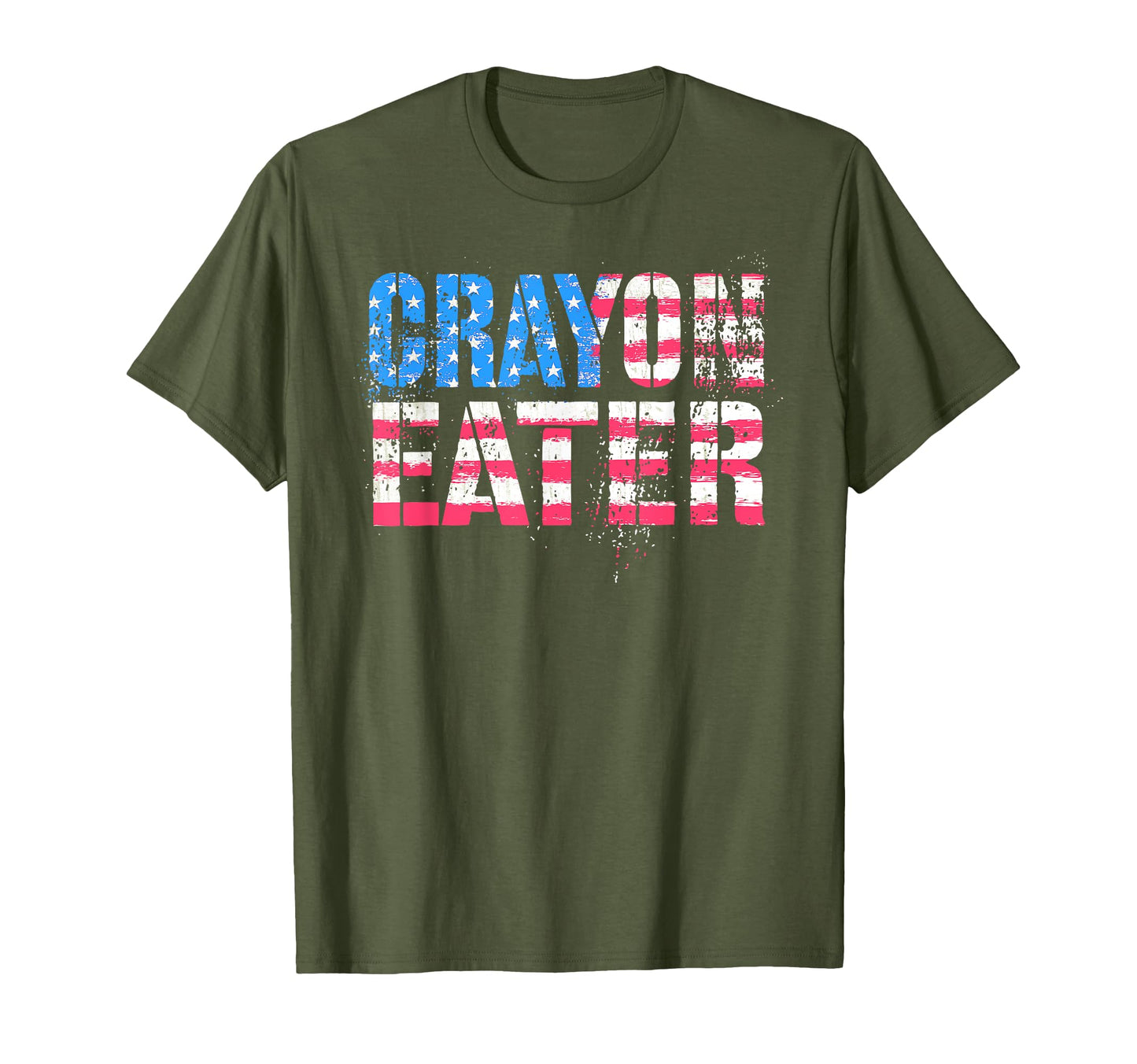 4Th July Crayon Eater Merica Dad T-Shirt - Custom Art Print Unisex - T-Shirt, Sweatshirt, Hoodie