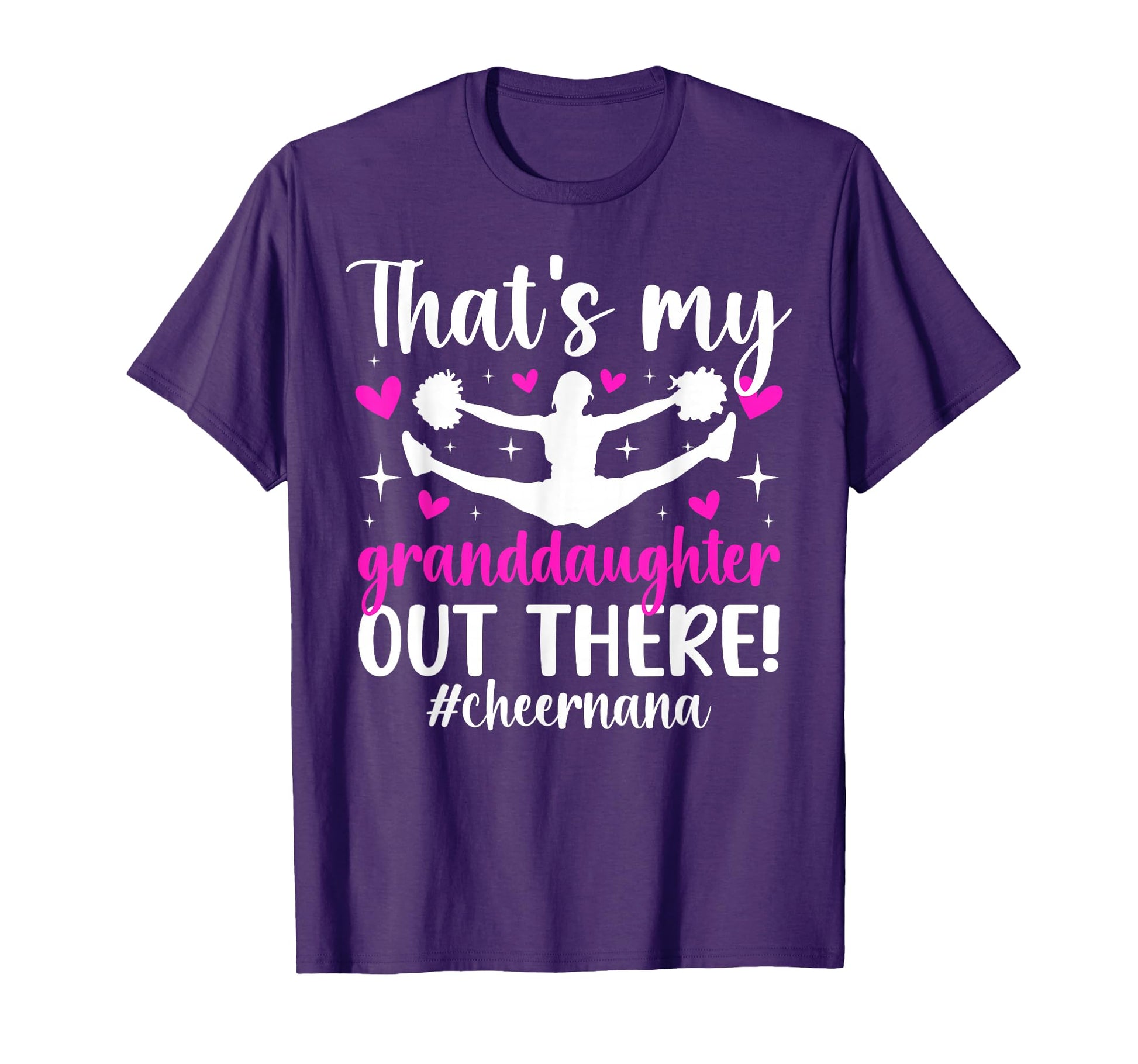 My Granddaughter Cheer Nana Cheerleader T-Shirt - Trendy Graphic Men Women - T-Shirt, Sweatshirt, Hoodie
