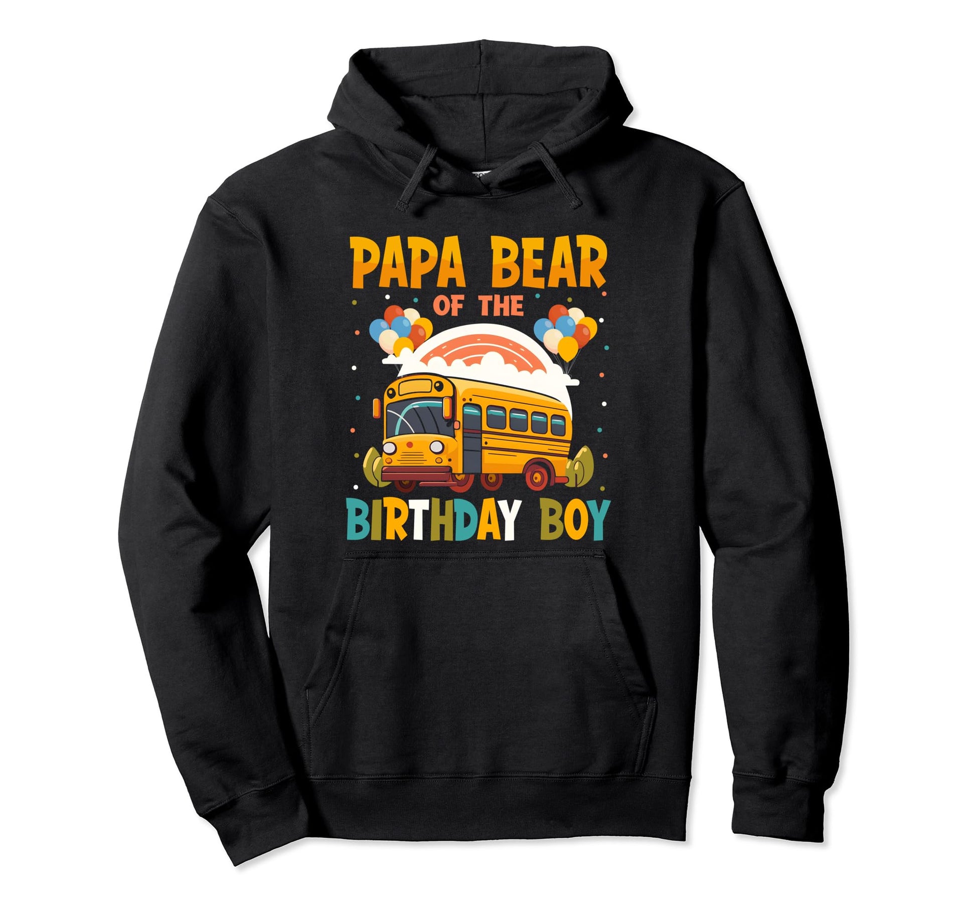 Papa Bear Birthday Matching Family Hoodie - Trendy Graphic Unisex - T-Shirt, Sweatshirt, Hoodie