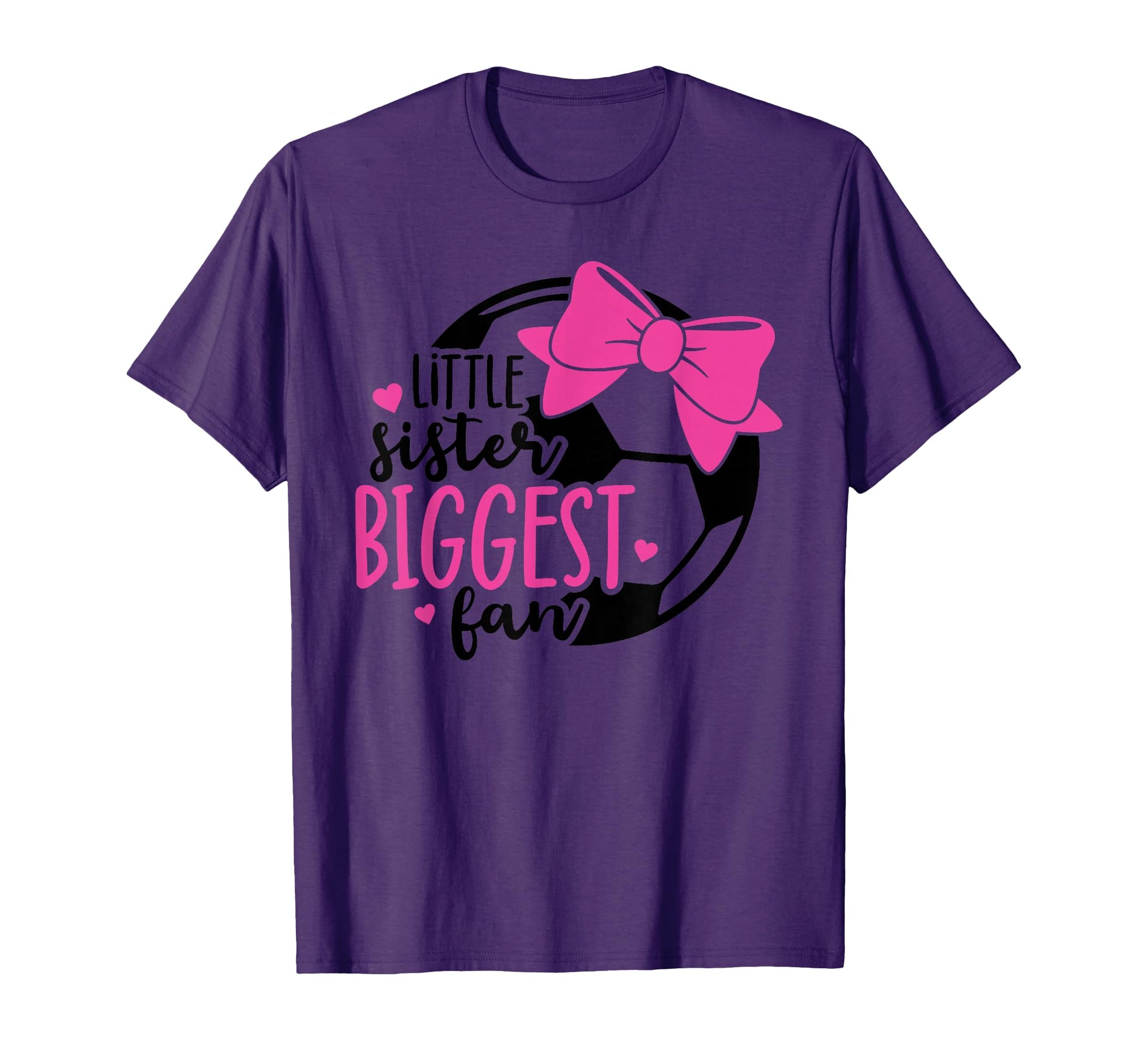 Little Sister Biggest Fan Soccer Sister T-Shirt - Unique Graphic Unisex - T-Shirt, Sweatshirt, Hoodie