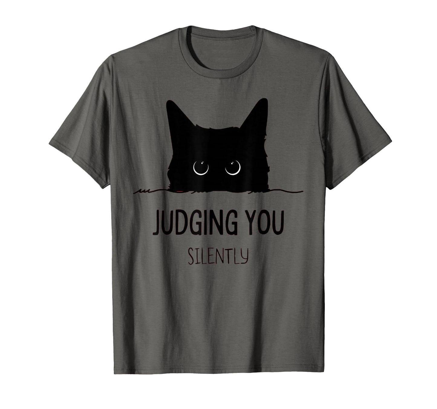 Cat Judging You Silently Funny Black T-Shirt - Streetwear Style Men Women - T-Shirt, Sweatshirt, Hoodie
