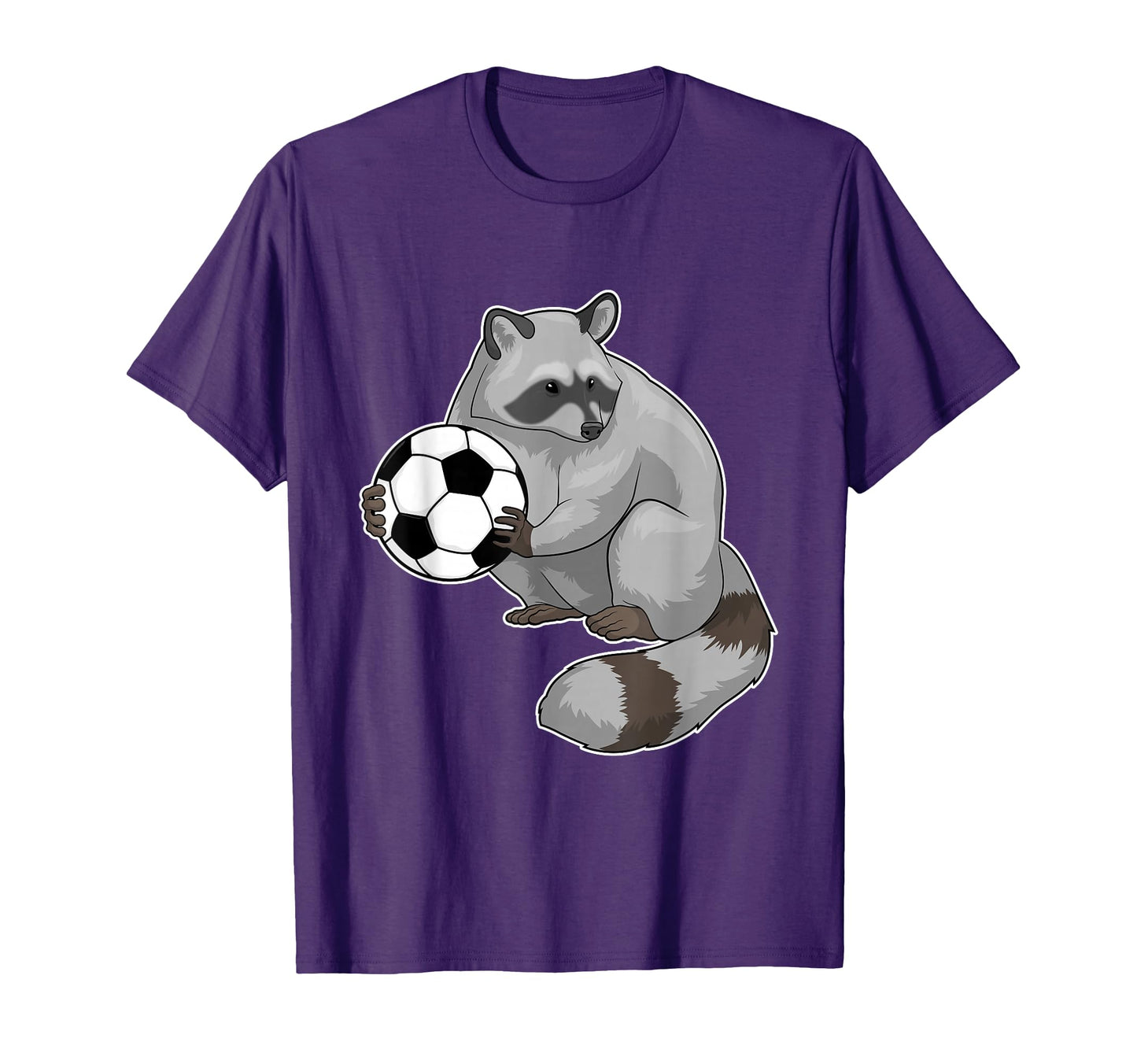Raccoon Soccer Player Soccer Sports T-Shirt - Novelty Apparel Men Women - T-Shirt, Sweatshirt, Hoodie