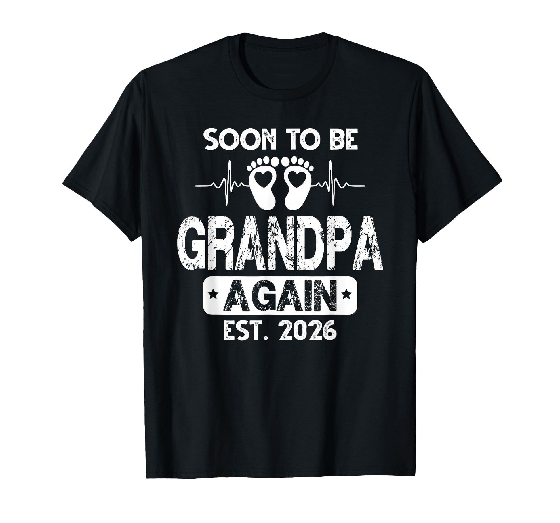 Soon To Be Grandpa Again 2026 Shower T-Shirt - Novelty Apparel for Adults - T-Shirt, Sweatshirt, Hoodie