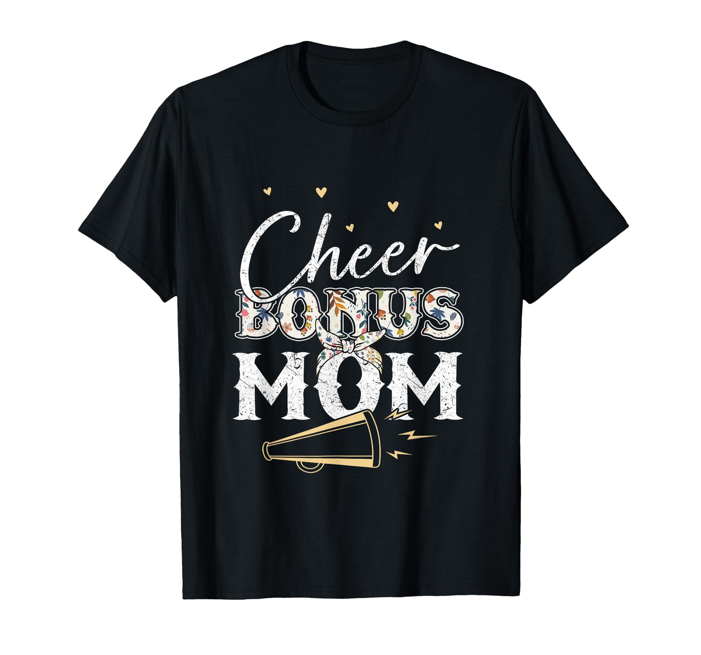 Cheer Bonus Mom Leopard Cheerleading T-Shirt - Casual Everyday Wear Unisex - T-Shirt, Sweatshirt, Hoodie