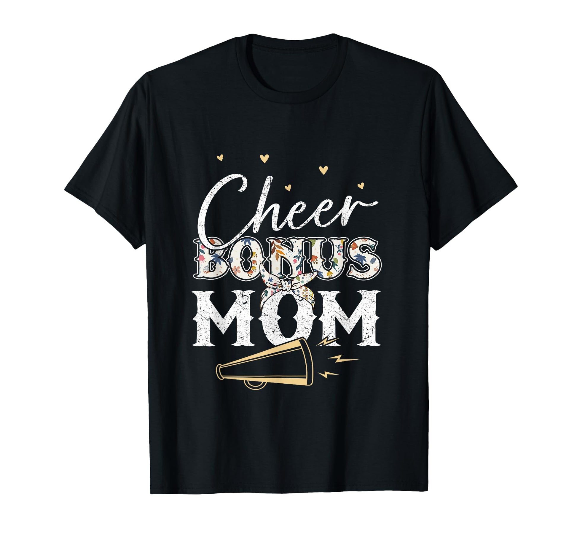 Cheer Bonus Mom Leopard Cheerleading T-Shirt - Casual Everyday Wear Unisex - T-Shirt, Sweatshirt, Hoodie