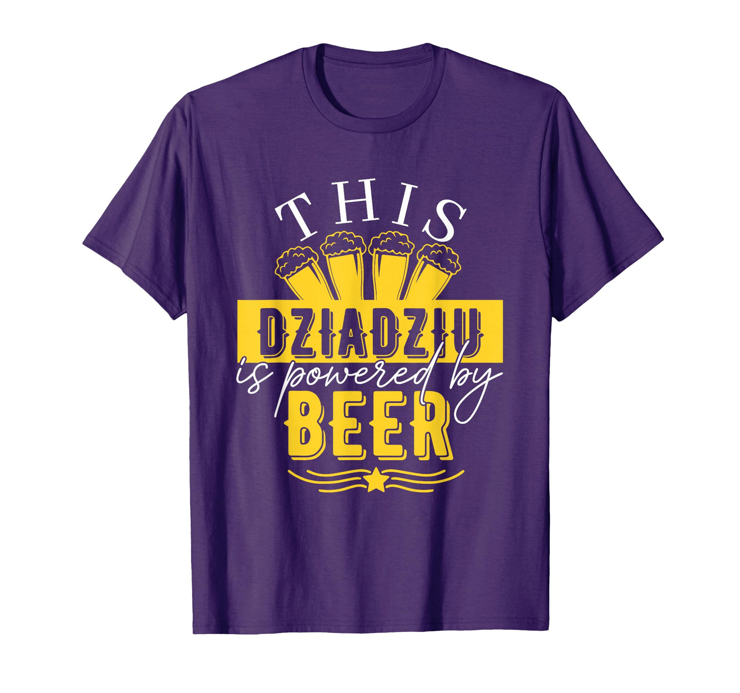 Dziadziu Polish Grandfather Beer T-Shirt - Minimalist Print for Adults - T-Shirt, Sweatshirt, Hoodie