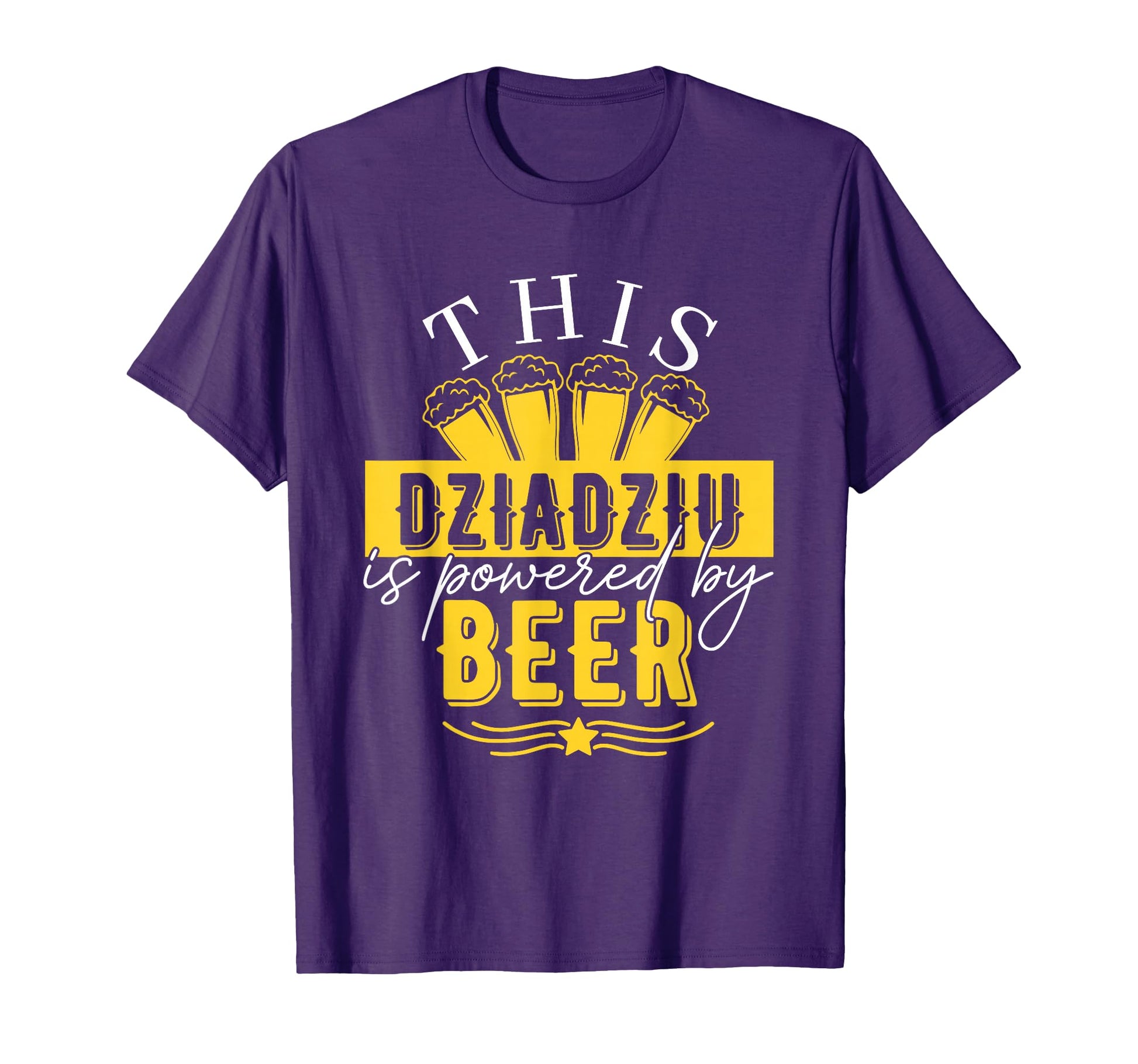 Dziadziu Polish Grandfather Beer T-Shirt - Minimalist Print for Adults - T-Shirt, Sweatshirt, Hoodie