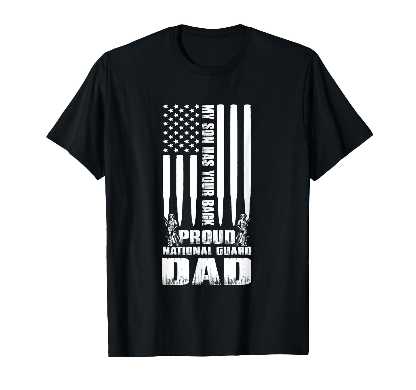 Army Dad My Son Has Your Back Proud T-Shirt - Minimalist Print Unisex - T-Shirt, Sweatshirt, Hoodie