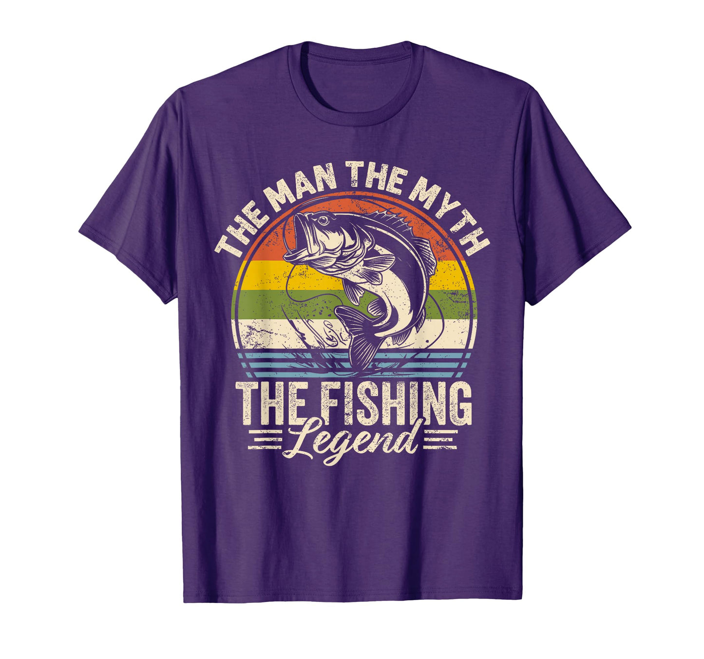 Bass Fish Dad Fisherman Myth Fishing Legend T-Shirt - Graphic Print Unisex - T-Shirt, Sweatshirt, Hoodie