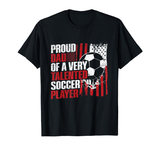 Baller Family Soccer Soccer Support Dad T-Shirt - Trendy Graphic Unisex - T-Shirt, Sweatshirt, Hoodie