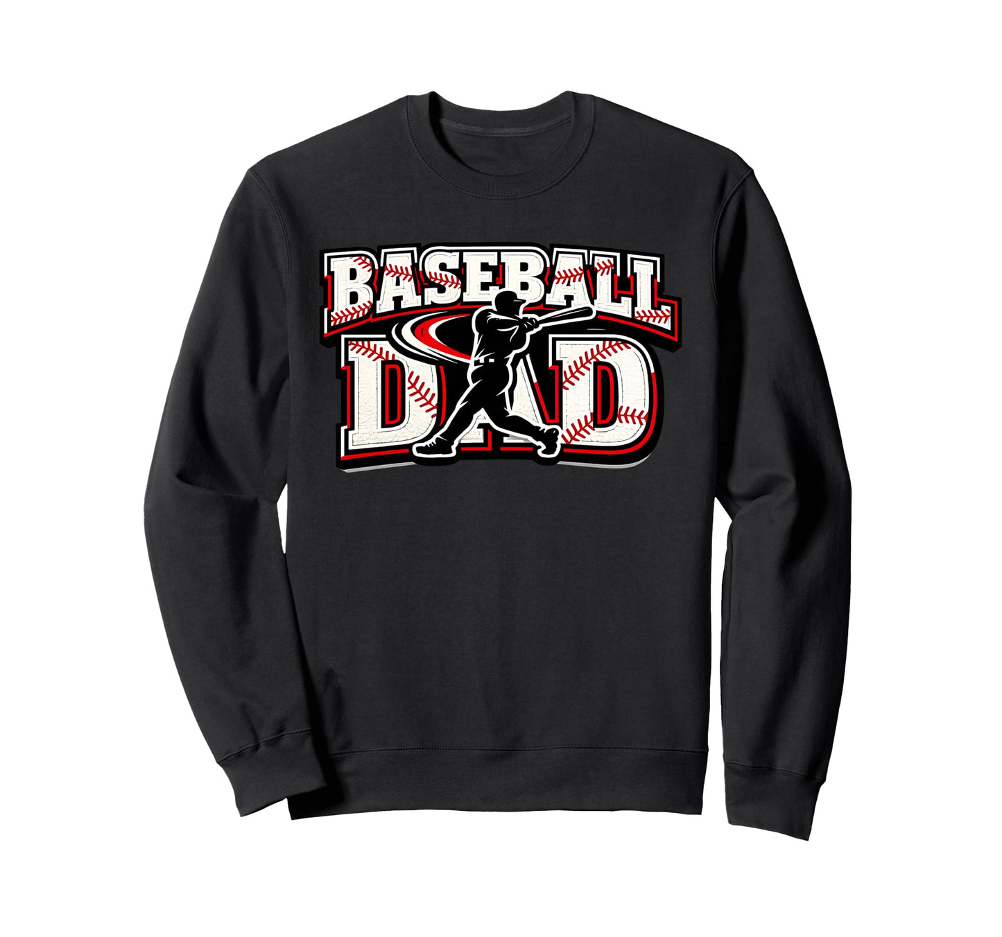 Baseball Dad Game Day Varsity Sweatshirt - Minimalist Print Unisex - T-Shirt, Sweatshirt, Hoodie