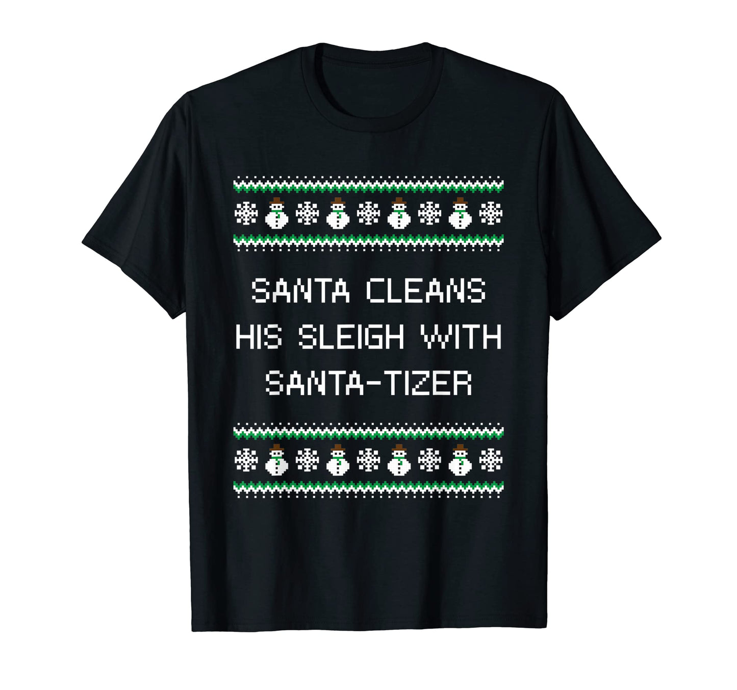 Santa Cleans His Sleigh Santa Tizer T-Shirt - Novelty Apparel Men Women - T-Shirt, Sweatshirt, Hoodie