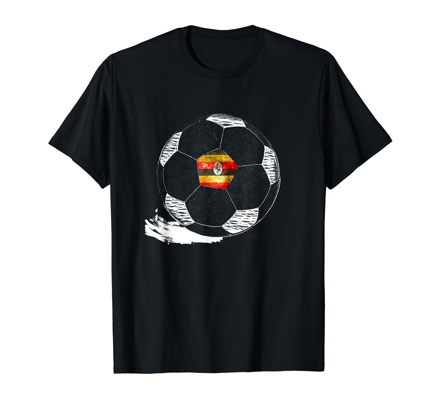 Soccer Uganda Flag Ugandans Pride T-Shirt - Minimalist Print Unisex - T-Shirt, Sweatshirt, Hoodie