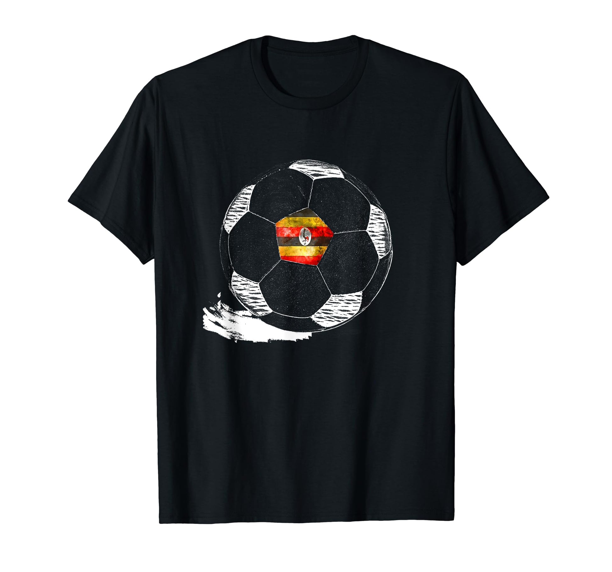 Soccer Uganda Flag Ugandans Pride T-Shirt - Minimalist Print Unisex - T-Shirt, Sweatshirt, Hoodie