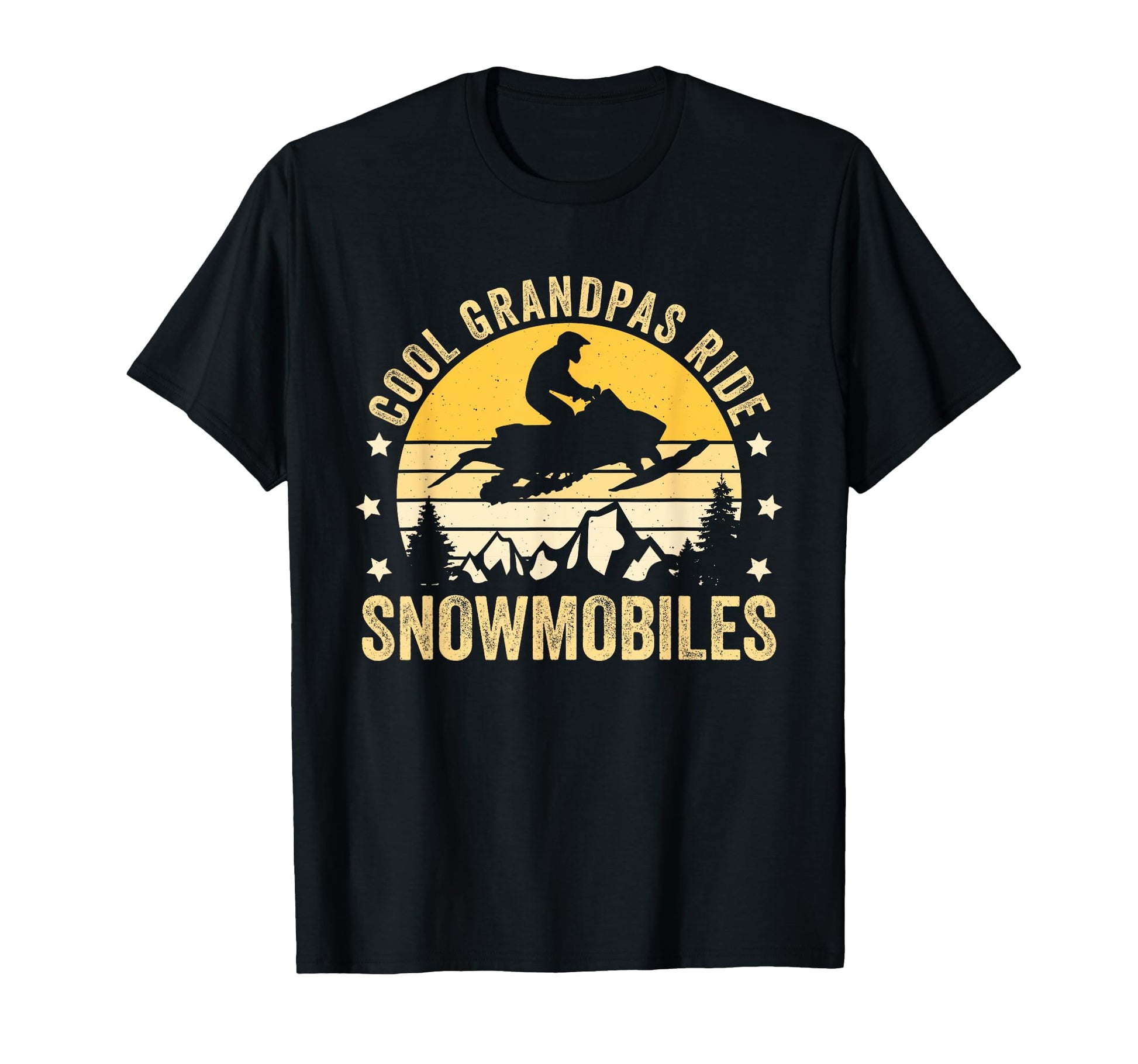 Grandpas Ride Snowmobiles T-Shirt - Casual Everyday Wear for Adults - T-Shirt, Sweatshirt, Hoodie