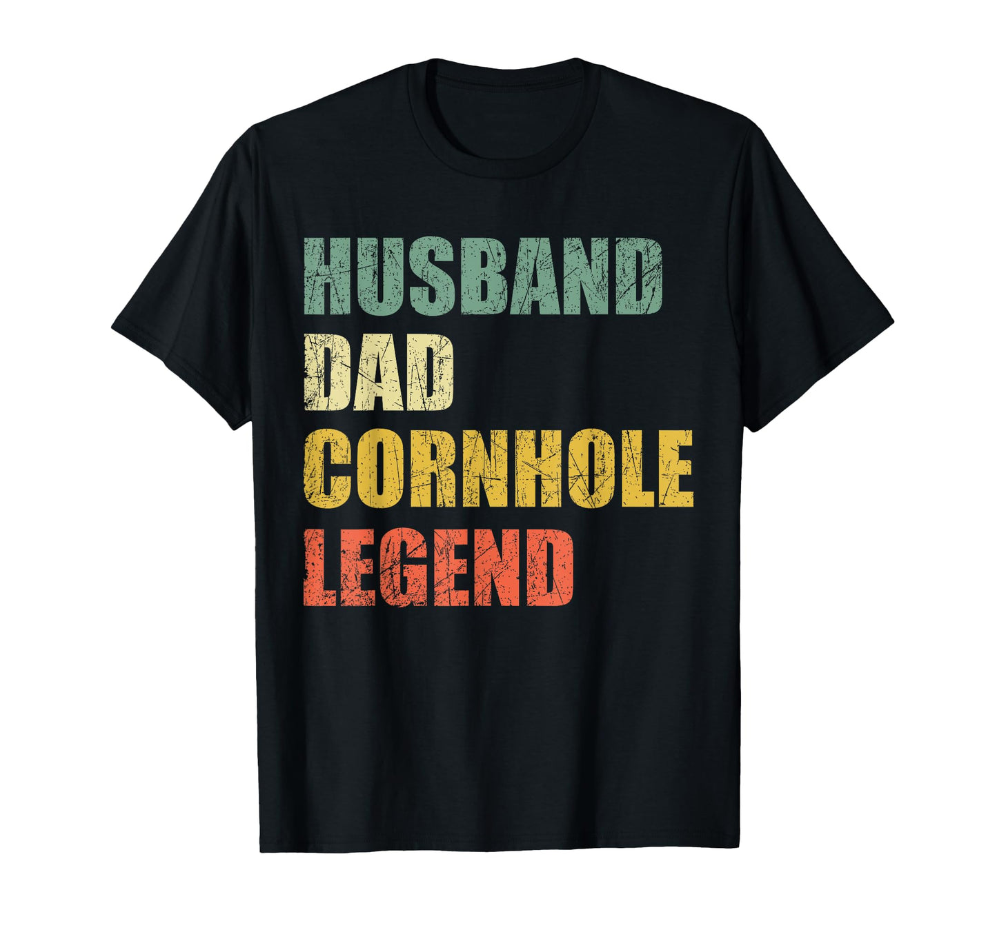Husband Dad Cornhole Legend T-Shirt - Graphic Print Unisex - T-Shirt, Sweatshirt, Hoodie
