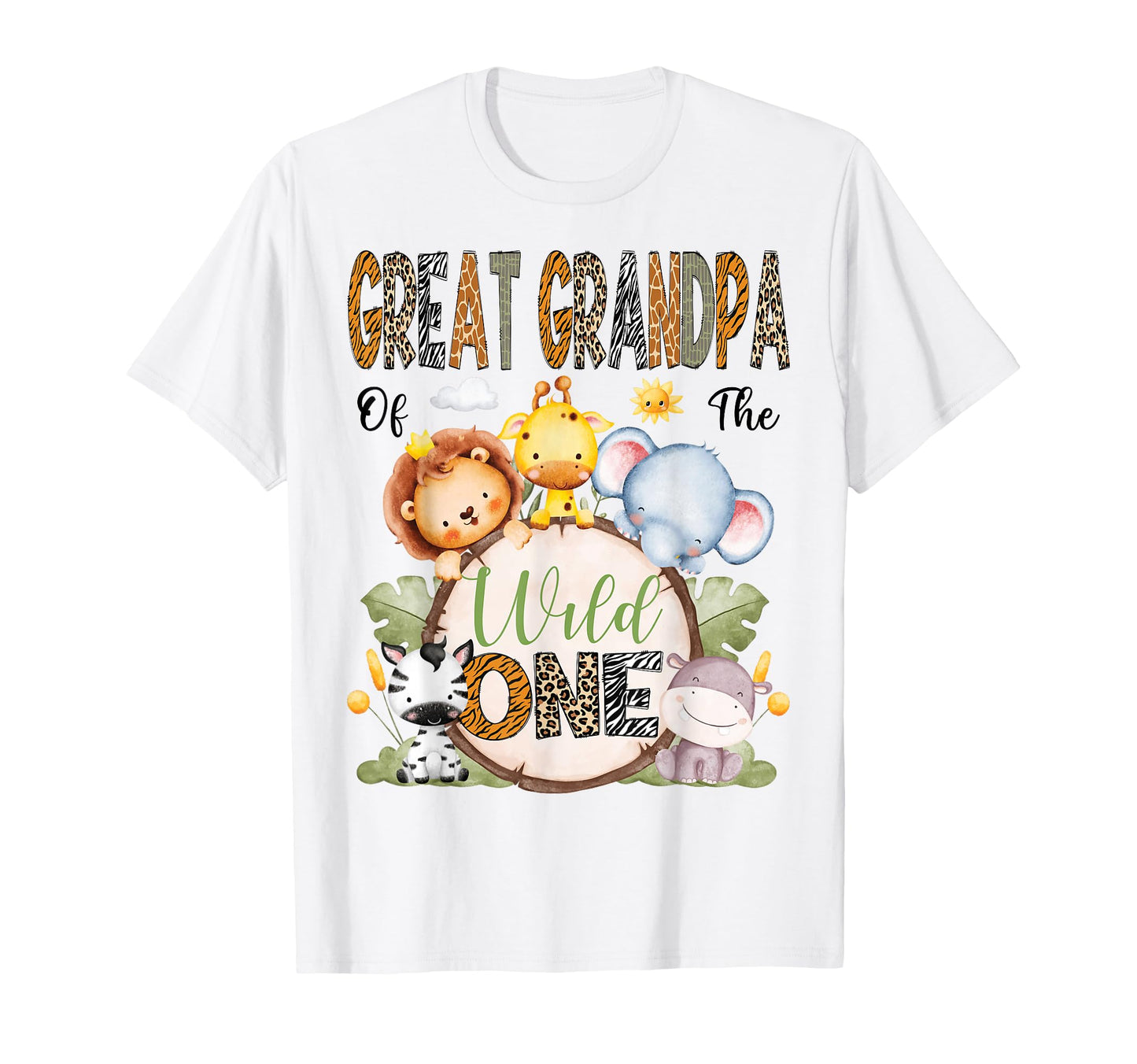 Great Grandpa Wild One 1St Birthday T-Shirt - Fun Novelty Design Unisex - T-Shirt, Sweatshirt, Hoodie