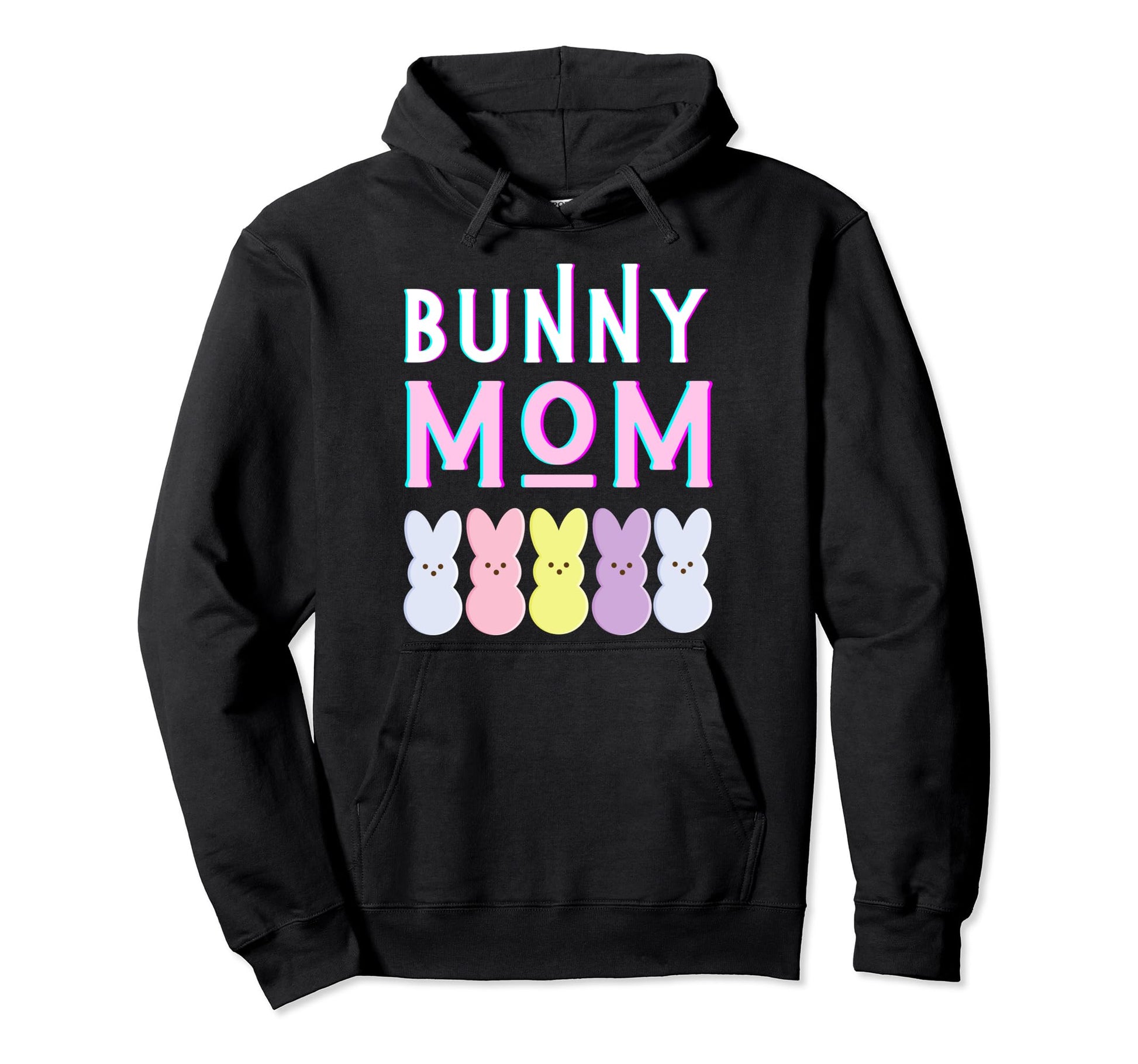 Bunny Mom Funny Easter Mommy Mother Dad Hoodie - Unique Graphic for Adults - T-Shirt, Sweatshirt, Hoodie