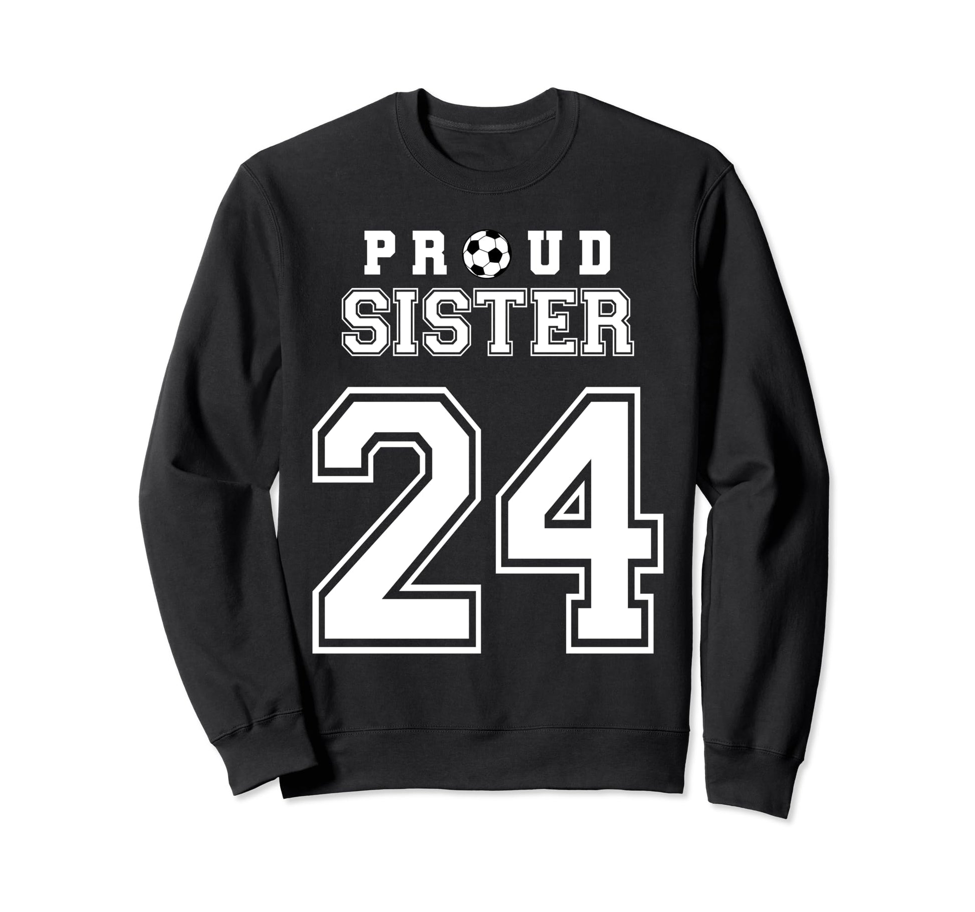 Number 24 Custom Proud Soccer Futbol Sweatshirt - Graphic Print Men Women - T-Shirt, Sweatshirt, Hoodie