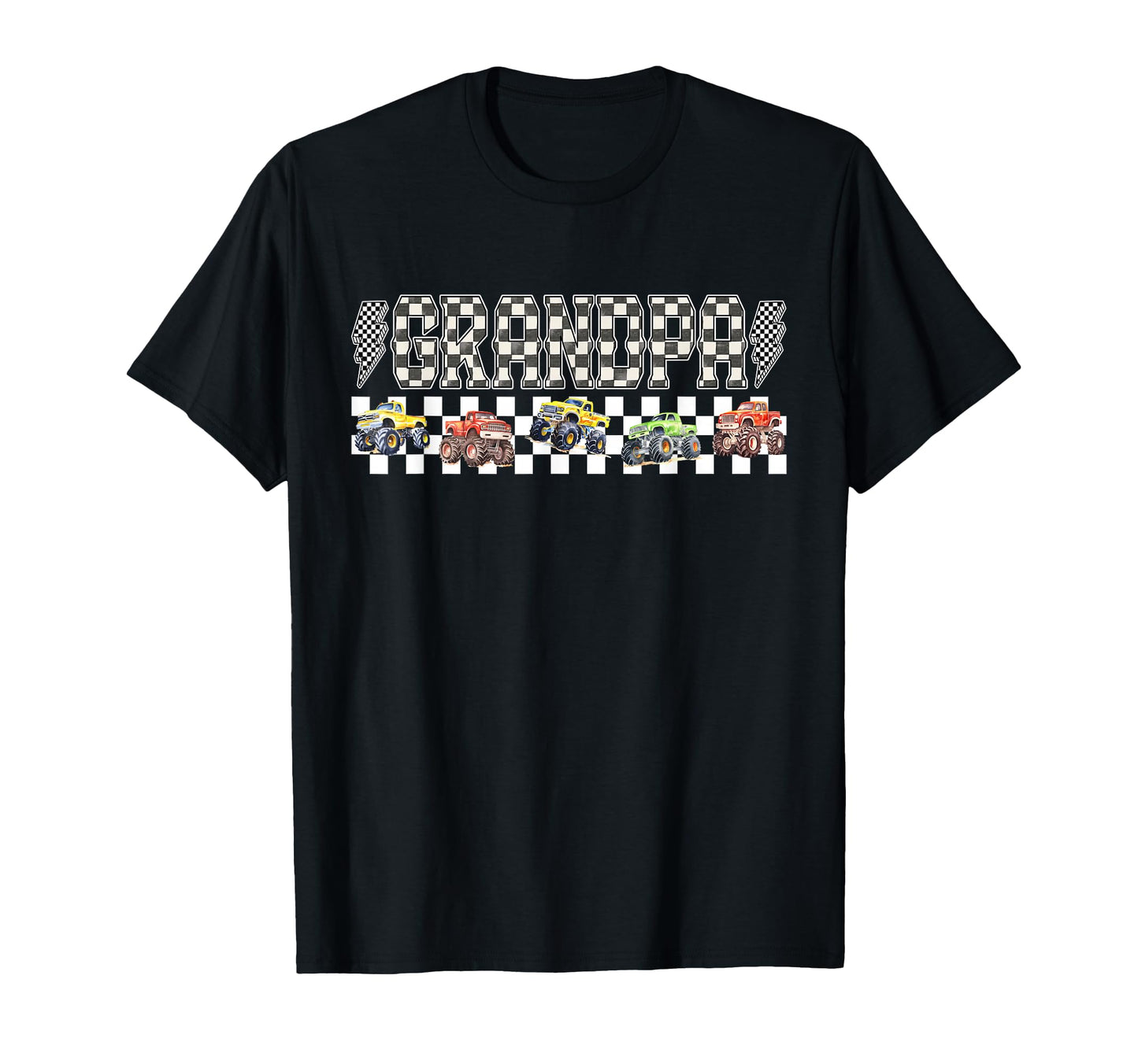 Grandpa Monster Truck Family Crew T-Shirt - Streetwear Style Unisex - T-Shirt, Sweatshirt, Hoodie