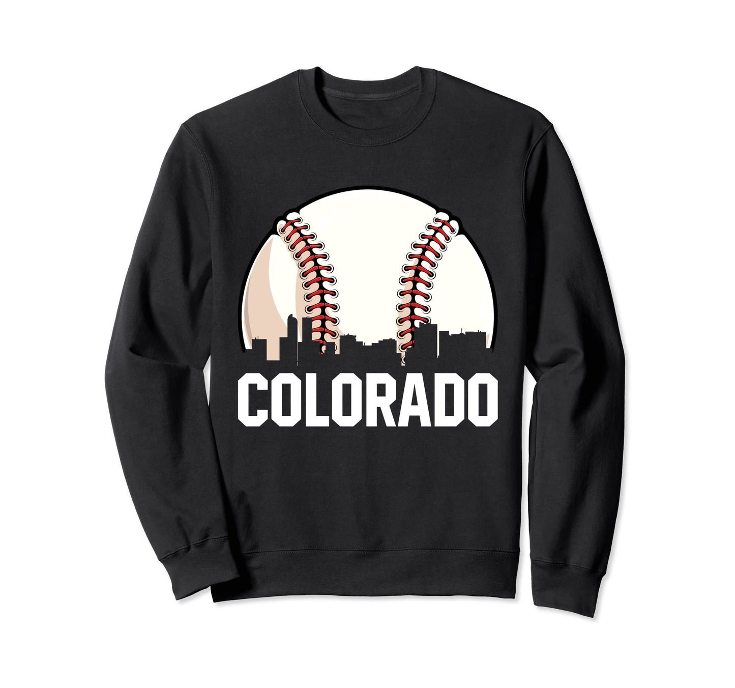Colorado Cityscape Dad Baseball Lover Sweatshirt - Unique Graphic Unisex - T-Shirt, Sweatshirt, Hoodie