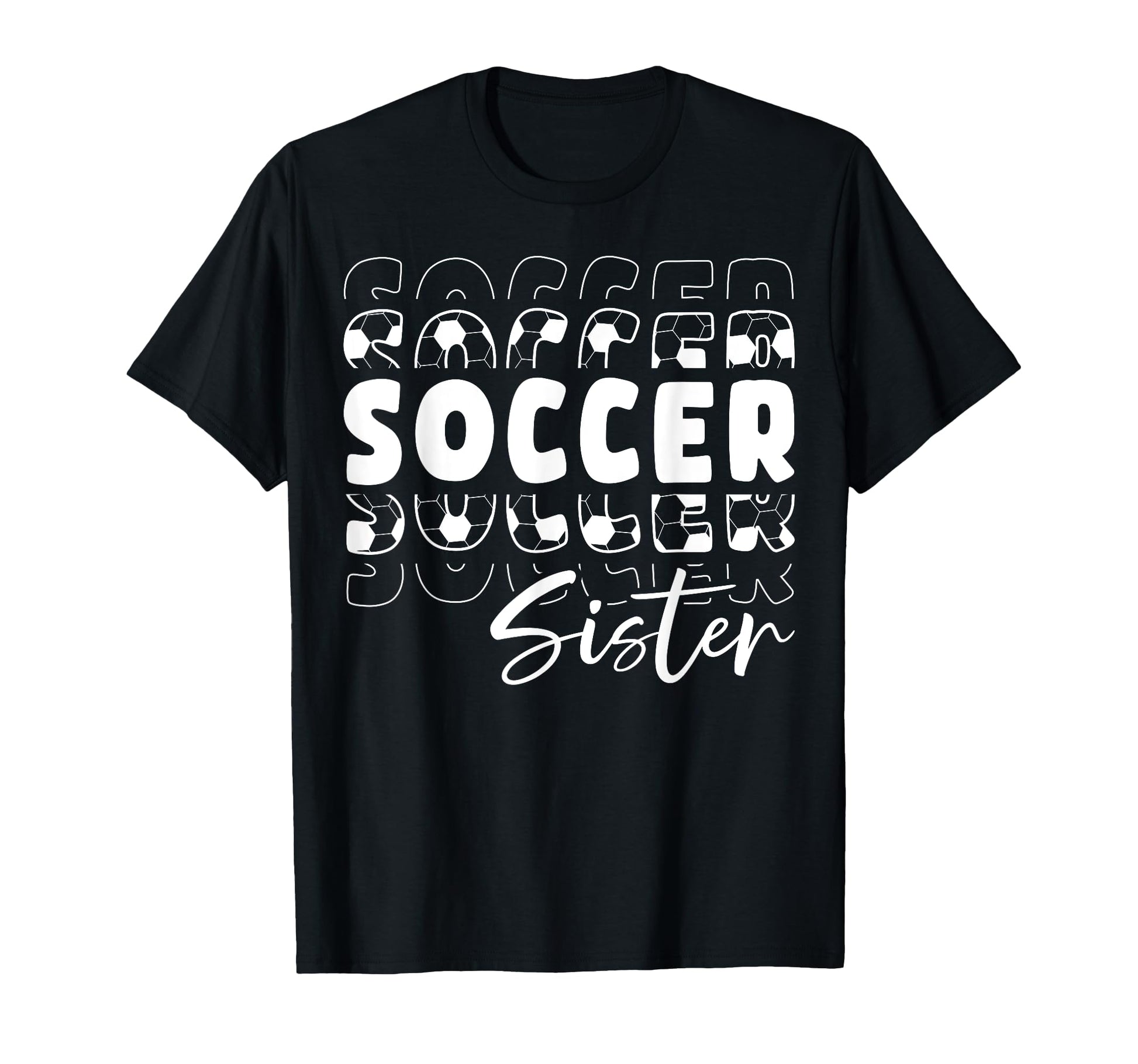Proud Soccer Sister Player T-Shirt - Graphic Print for Adults - T-Shirt, Sweatshirt, Hoodie