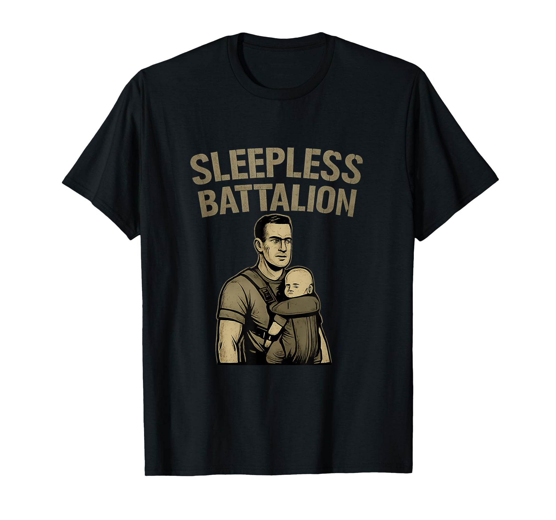 Sleepless Battalion Dad Life Military T-Shirt - Graphic Print for Adults - T-Shirt, Sweatshirt, Hoodie