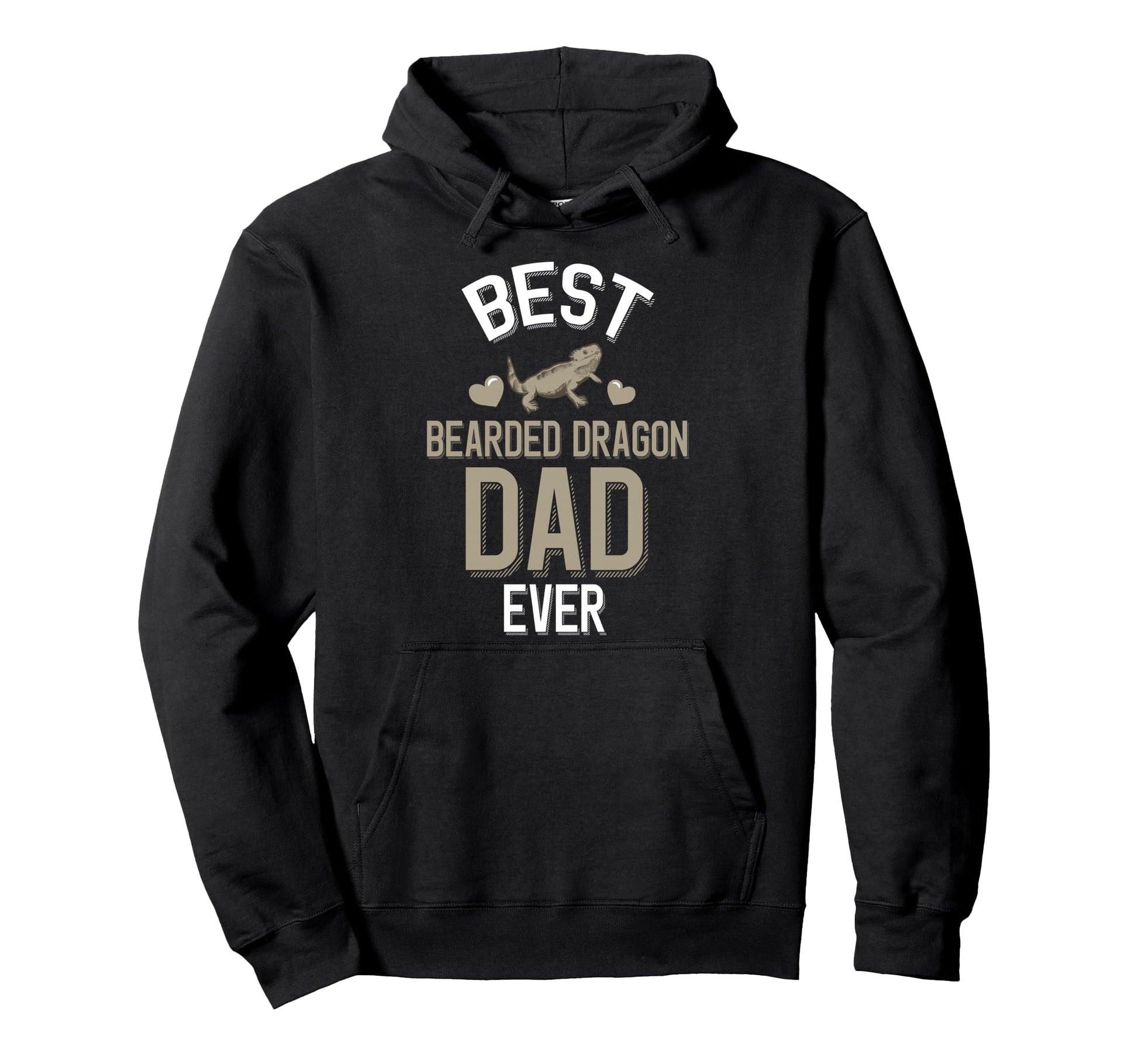 Beardie Family Best Bearded Dragon Dad Ever Hoodie - Unique Graphic Unisex - T-Shirt, Sweatshirt, Hoodie
