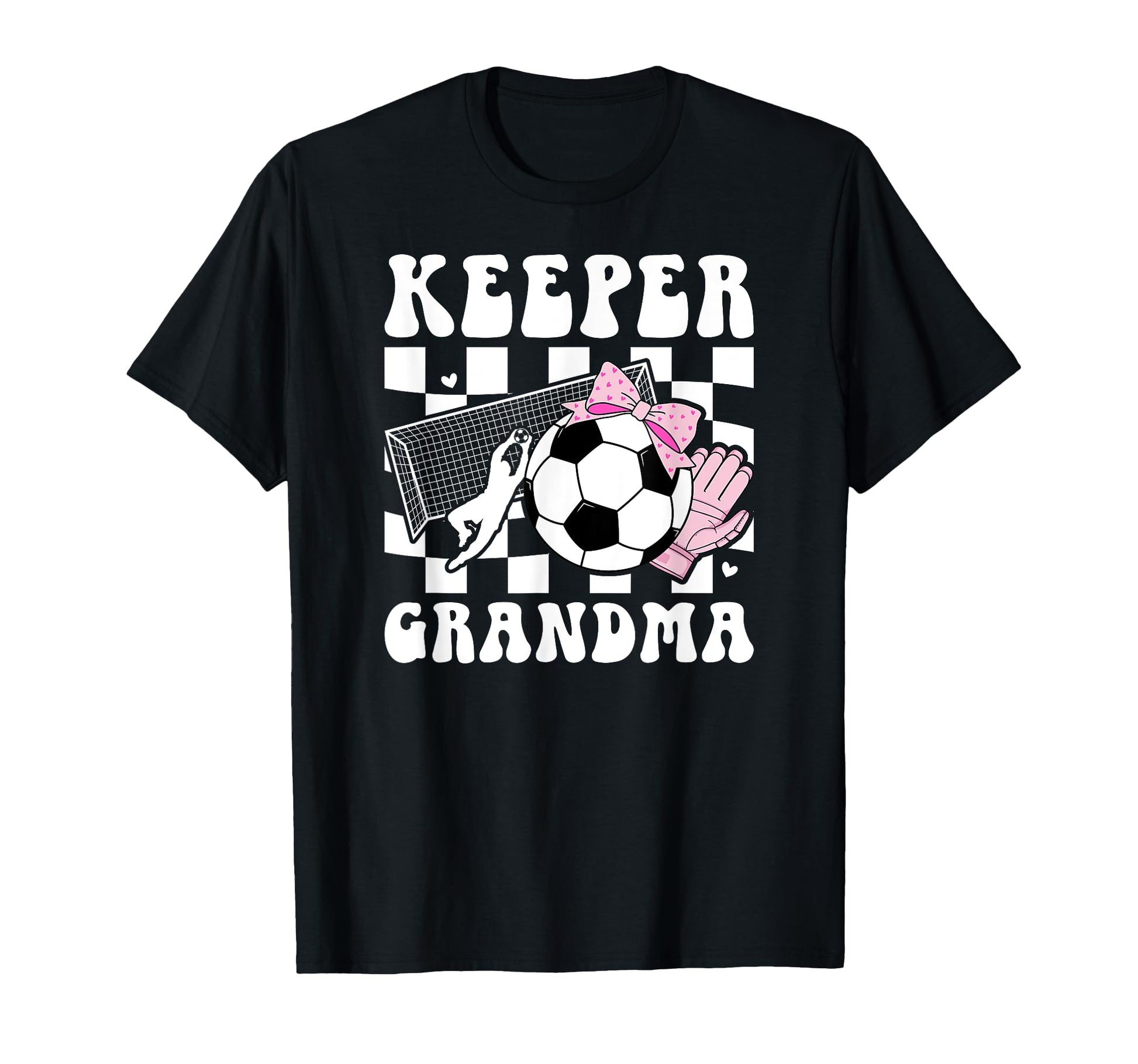 Groovy Soccer Keeper Grandma Soccer T-Shirt - Aesthetic Graphic Unisex - T-Shirt, Sweatshirt, Hoodie