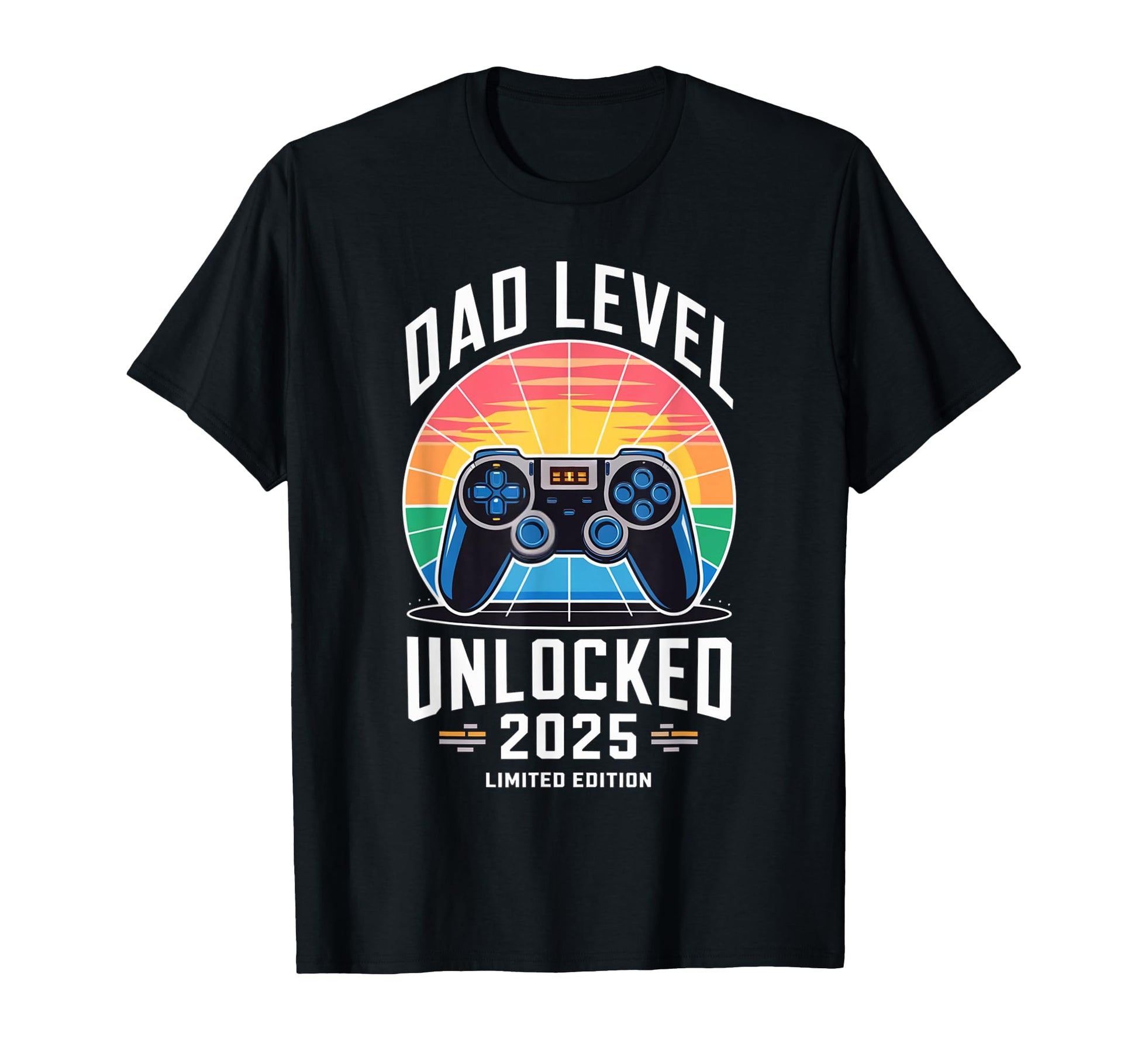 Dad Level Unlocked 2025 Gamer Dad T-Shirt - Streetwear Style Men Women - T-Shirt, Sweatshirt, Hoodie