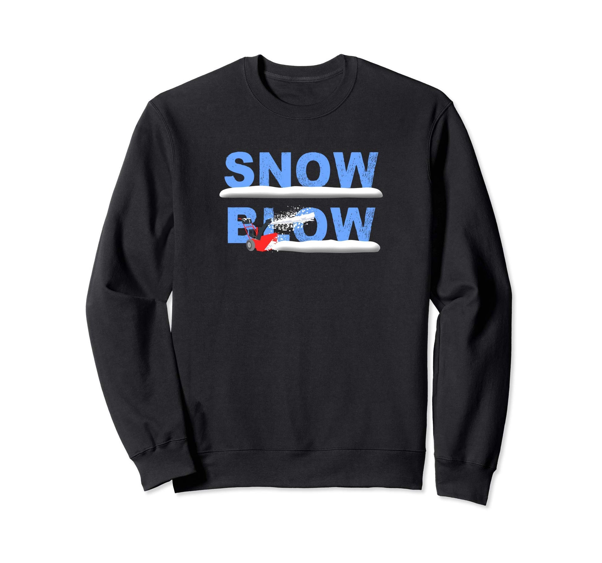 Snow Blower Blowing Machine Sweatshirt - Aesthetic Graphic Men Women - T-Shirt, Sweatshirt, Hoodie