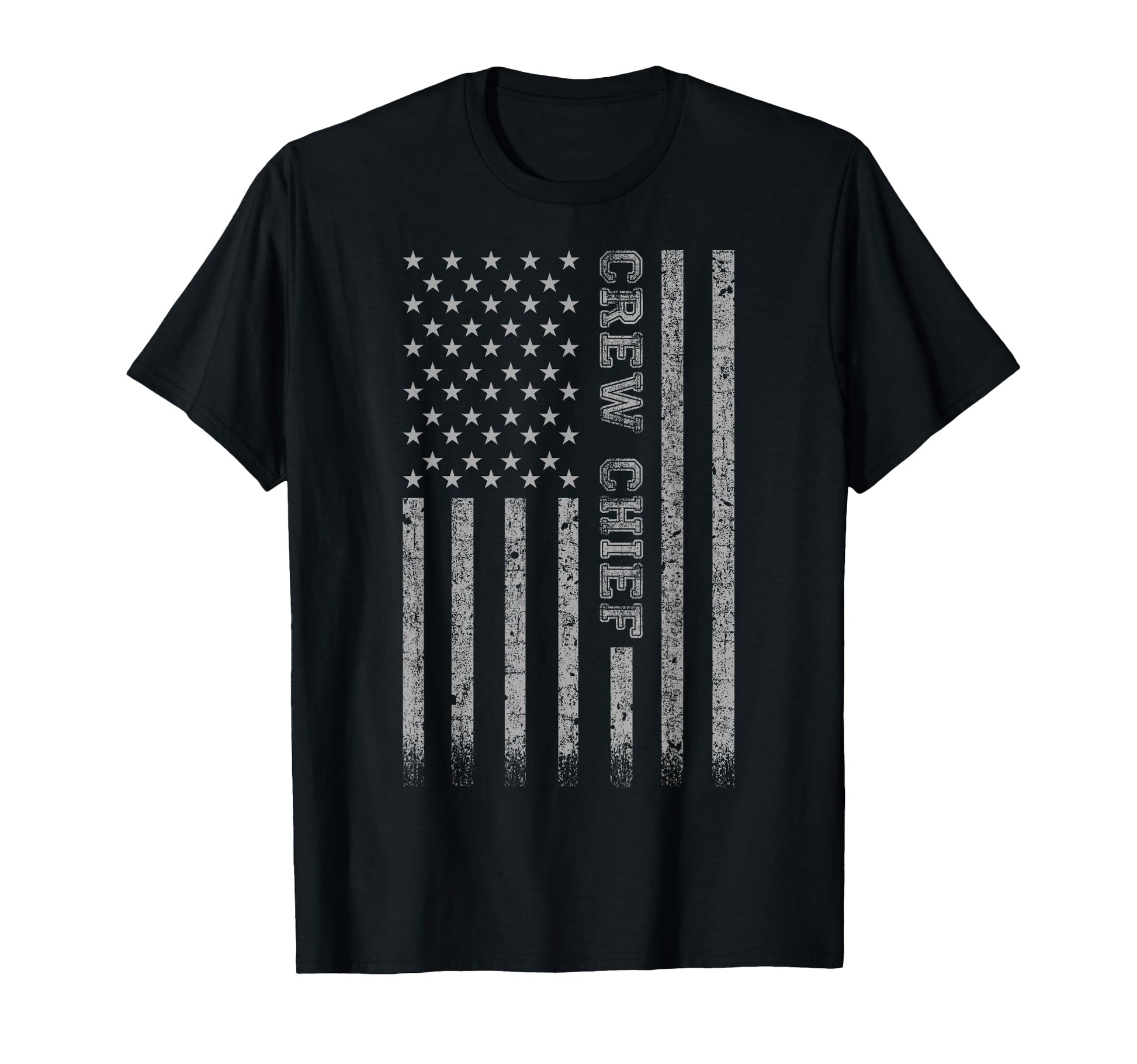 Crew Chief American Flag T-Shirt - Casual Everyday Wear Men Women - T-Shirt, Sweatshirt, Hoodie