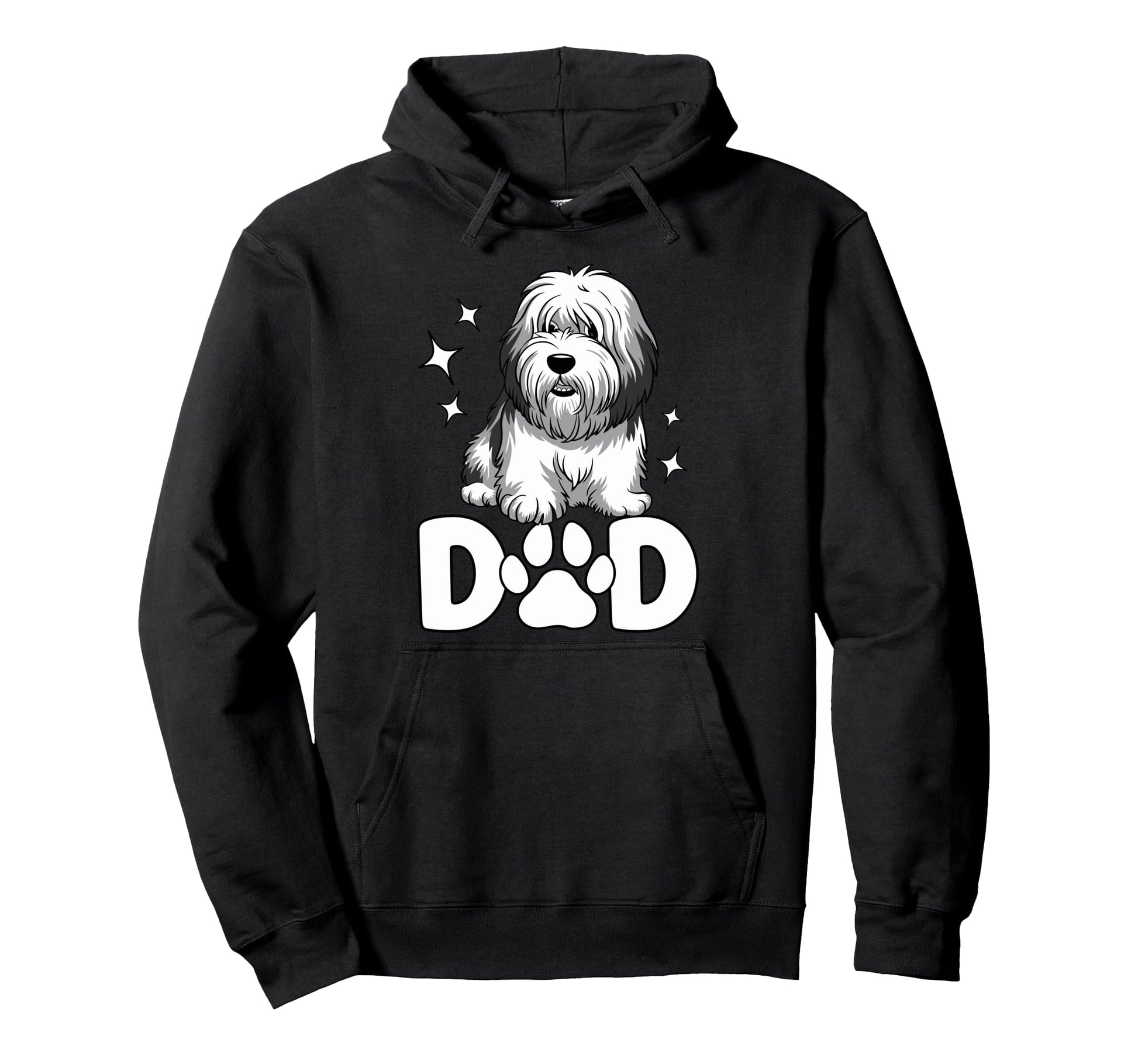 Bearded Collie Dad Dog Lover Fathers Day Hoodie - Streetwear Style Unisex - T-Shirt, Sweatshirt, Hoodie