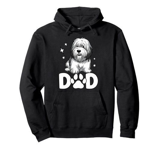 Bearded Collie Dad Dog Lover Fathers Day Hoodie - Streetwear Style Unisex - T-Shirt, Sweatshirt, Hoodie
