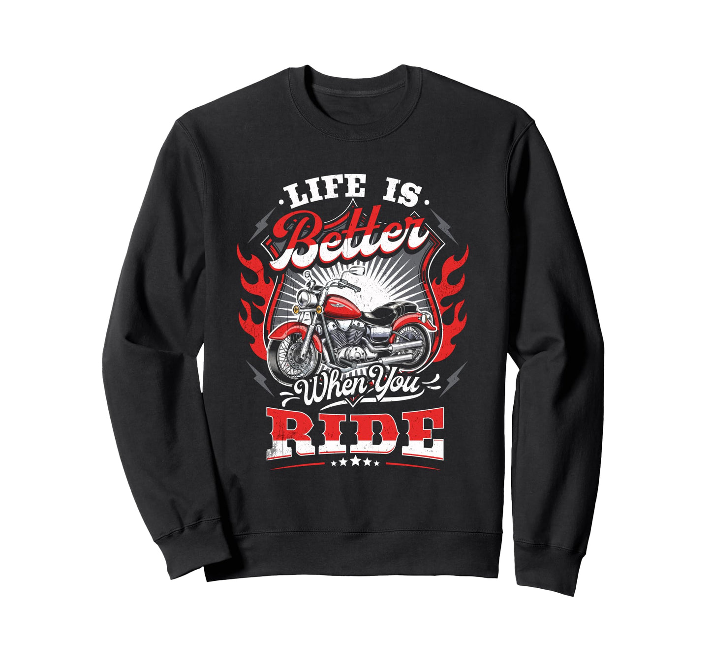 Dad Motorcycle Gifts Motorcycle Sweatshirt - Minimalist Print Unisex - T-Shirt, Sweatshirt, Hoodie
