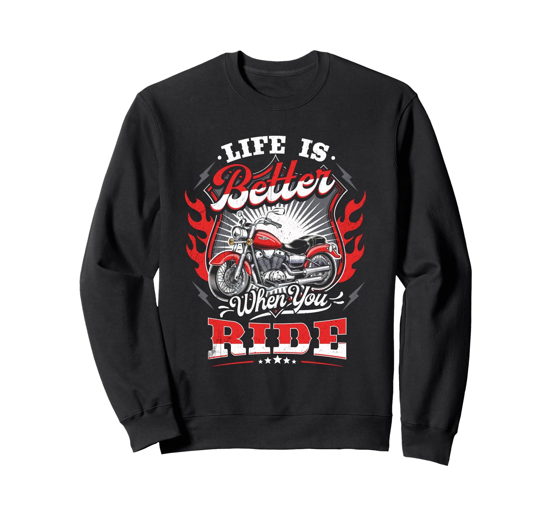 Dad Motorcycle Gifts Motorcycle Sweatshirt - Minimalist Print Unisex - T-Shirt, Sweatshirt, Hoodie