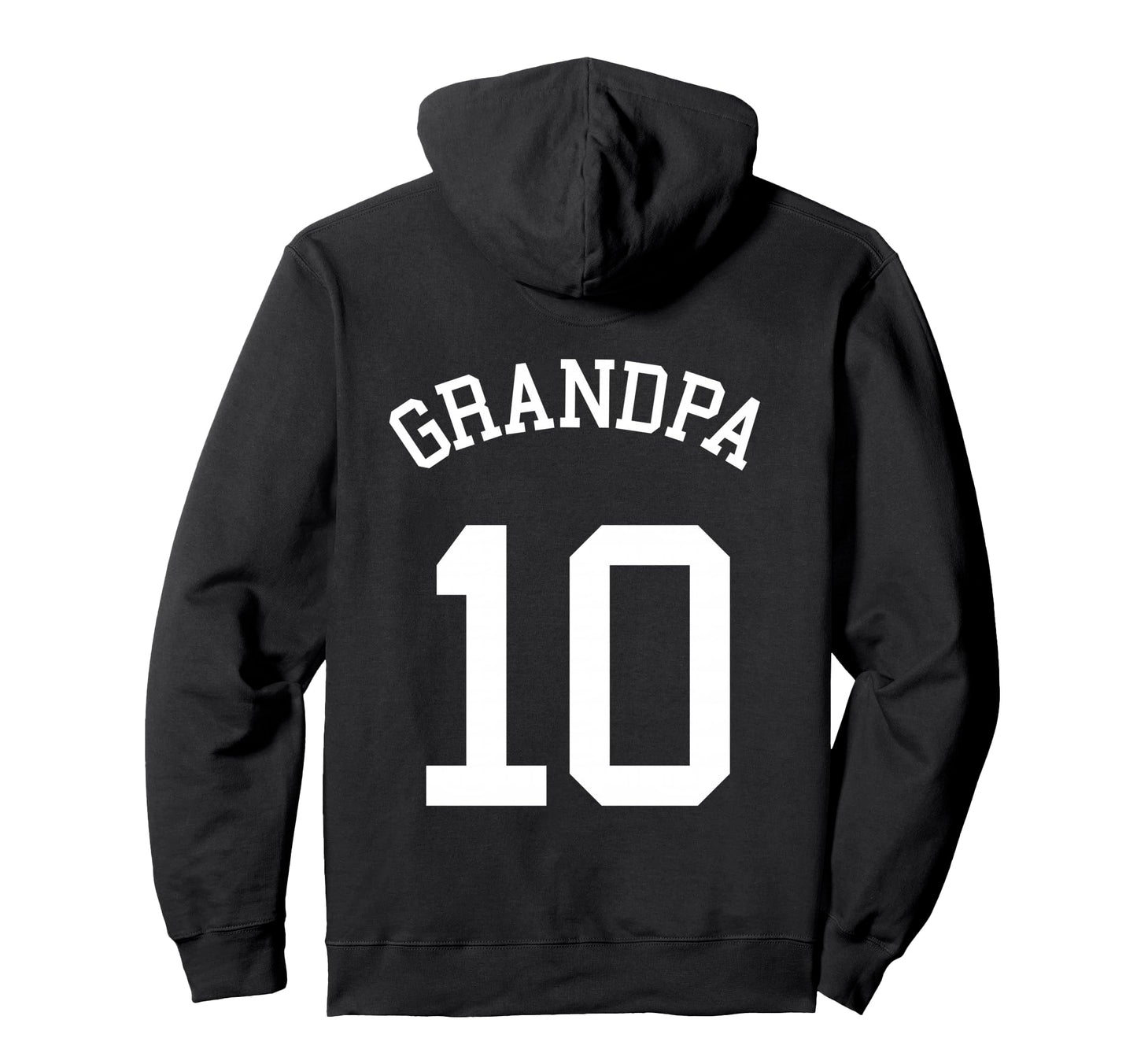 Grandpa Team 10 Football Papa Soccer Hoodie - Minimalist Print Unisex - T-Shirt, Sweatshirt, Hoodie