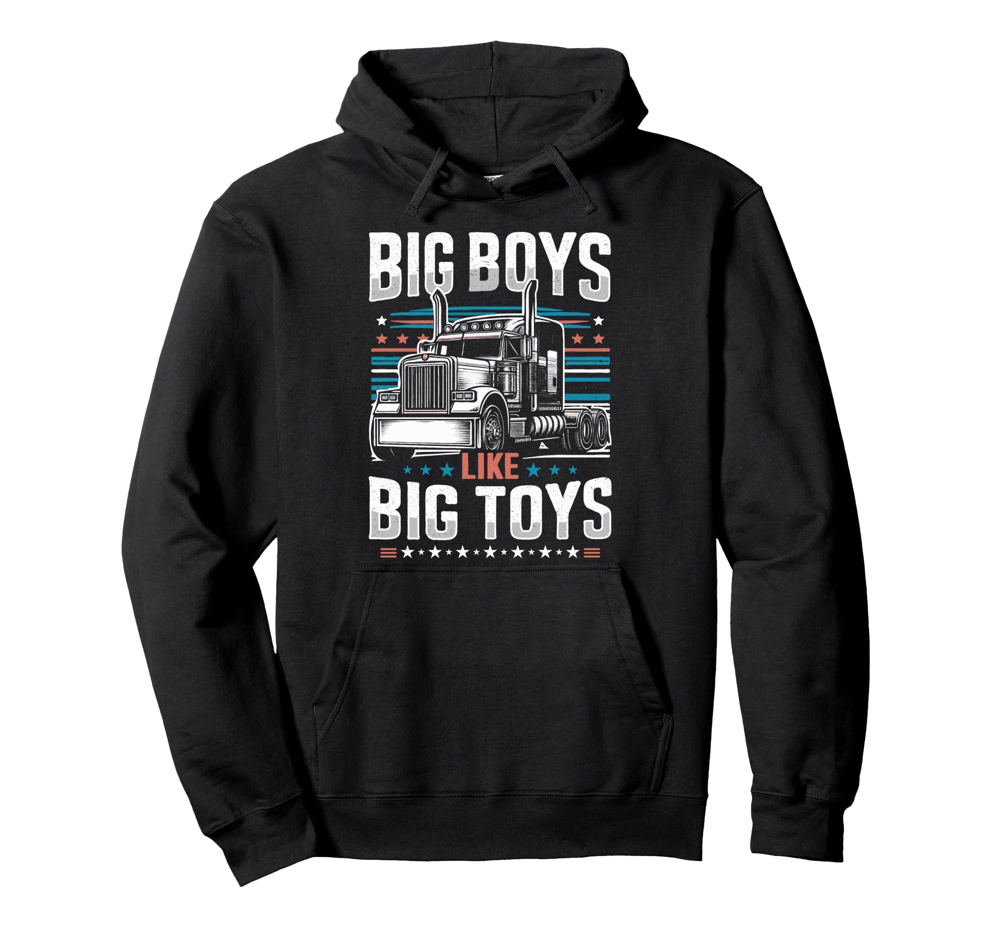 Truck Driver Big Big Toys Trucker Dad Hoodie - Custom Art Print for Adults - T-Shirt, Sweatshirt, Hoodie