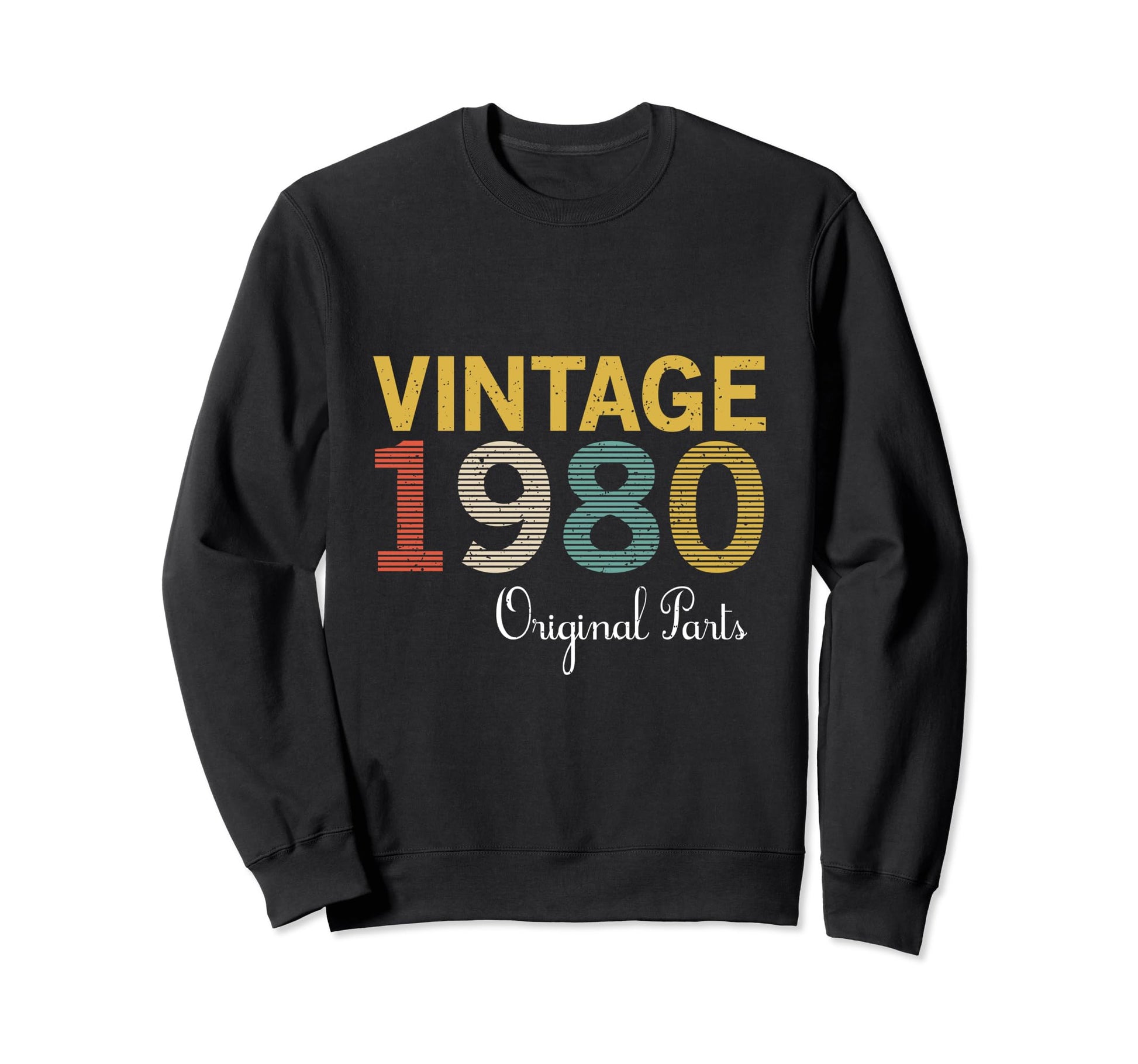Year 1980 Gift Birthday Mom Dad Sweatshirt - Minimalist Print Unisex - T-Shirt, Sweatshirt, Hoodie