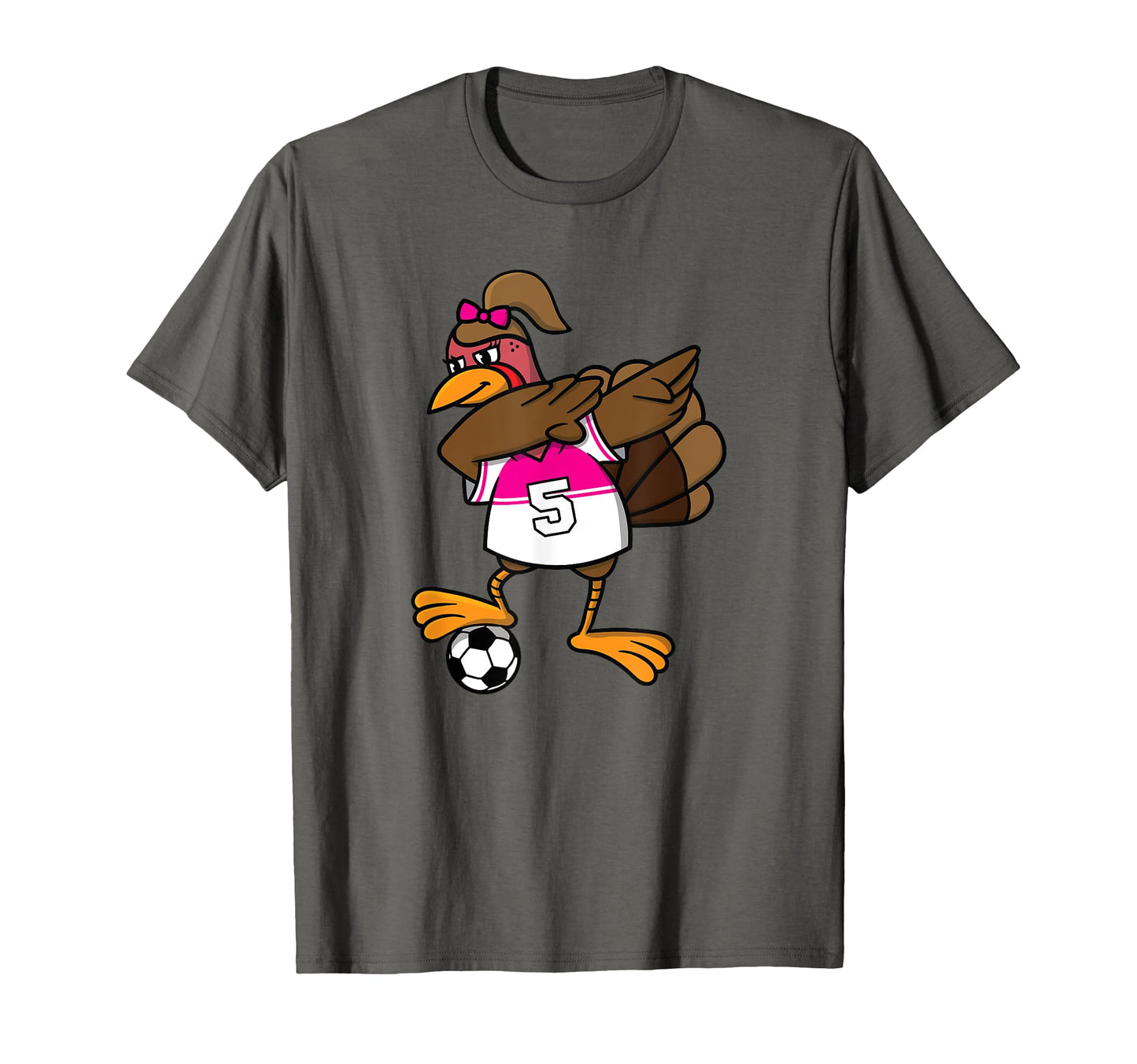 Thanksgiving Turkey Soccer Dab T-Shirt - Casual Everyday Wear Men Women - T-Shirt, Sweatshirt, Hoodie
