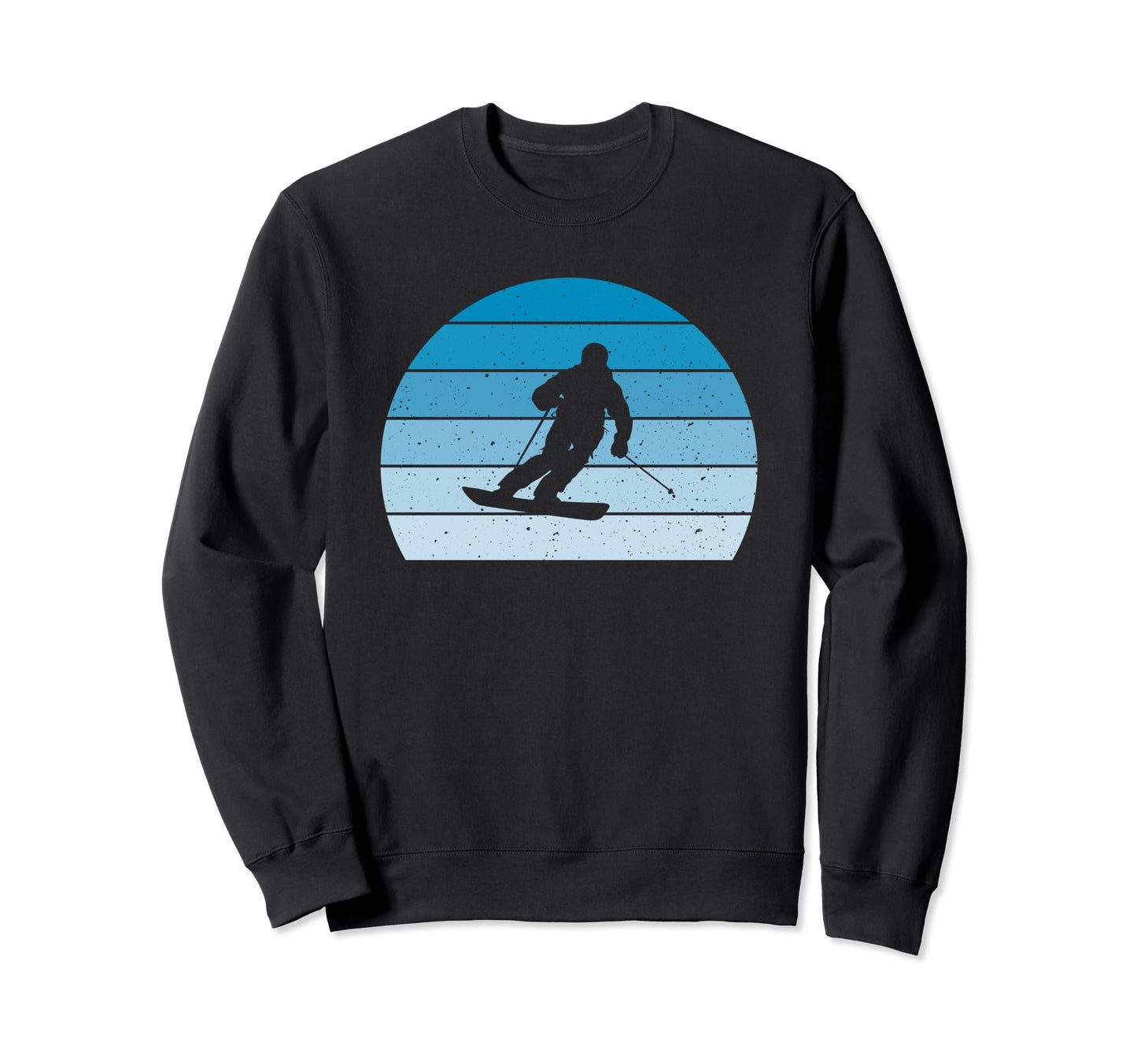 Ski Blue Skier Skiing Dad Ski Lovers Sweatshirt - Fun Novelty Design Unisex - T-Shirt, Sweatshirt, Hoodie