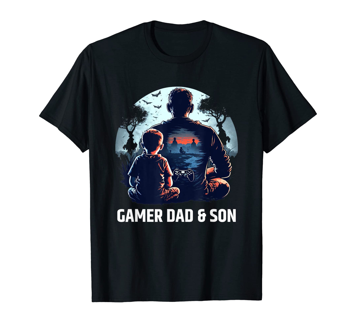 Mens Funny Fathers Day Gift Gamer Dad T-Shirt - Graphic Print for Adults - T-Shirt, Sweatshirt, Hoodie