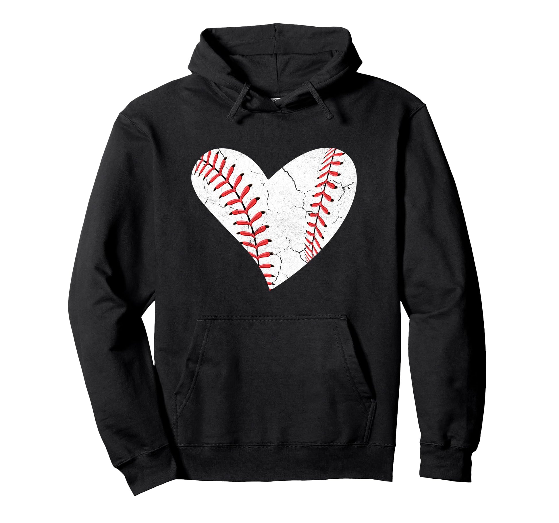 Baseball Heart Sports Player Mom Dad Hoodie - Graphic Print Men Women - T-Shirt, Sweatshirt, Hoodie
