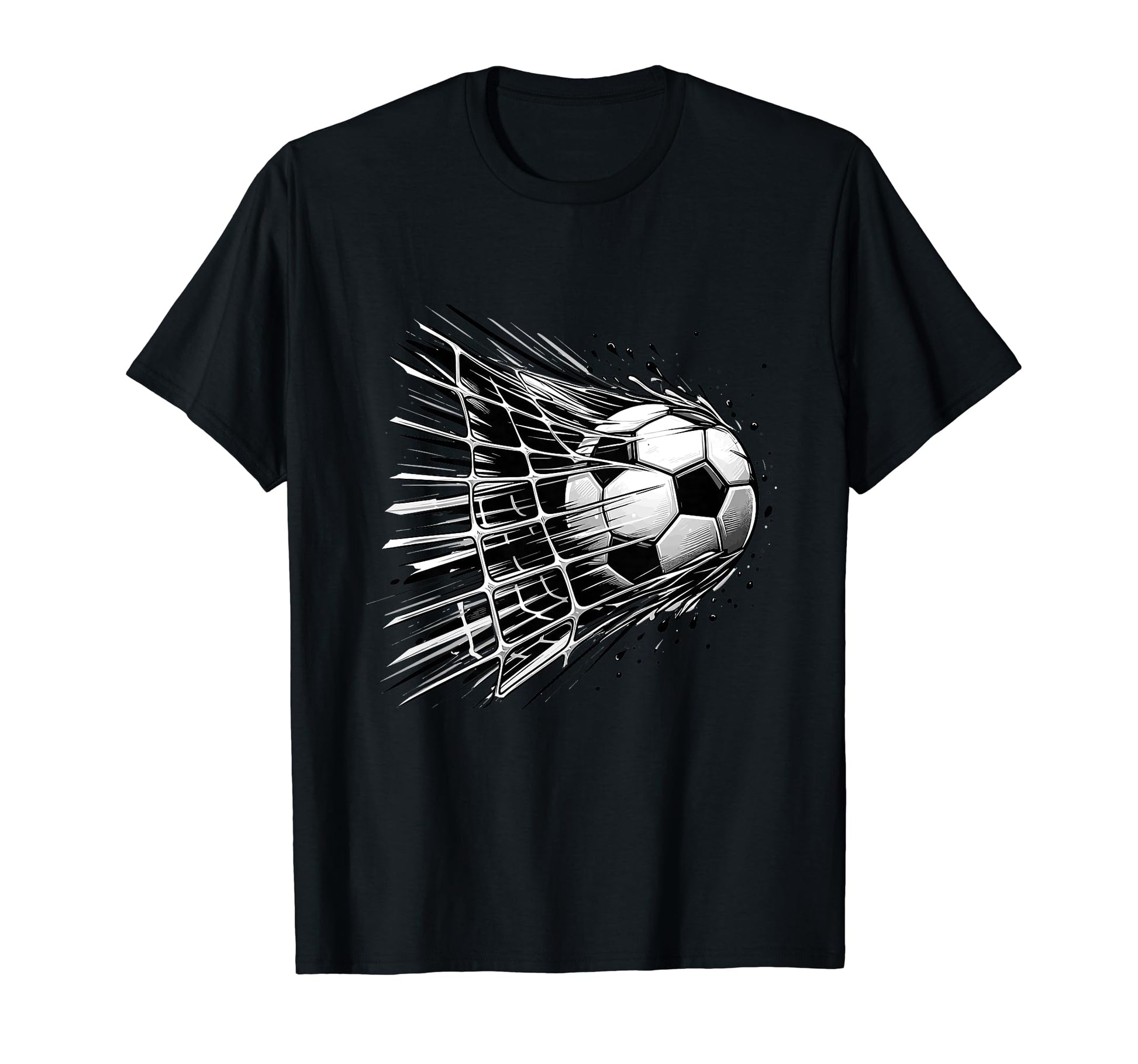 Soccer Ball Net Teens Soccer Players T-Shirt - Minimalist Print for Adults - T-Shirt, Sweatshirt, Hoodie