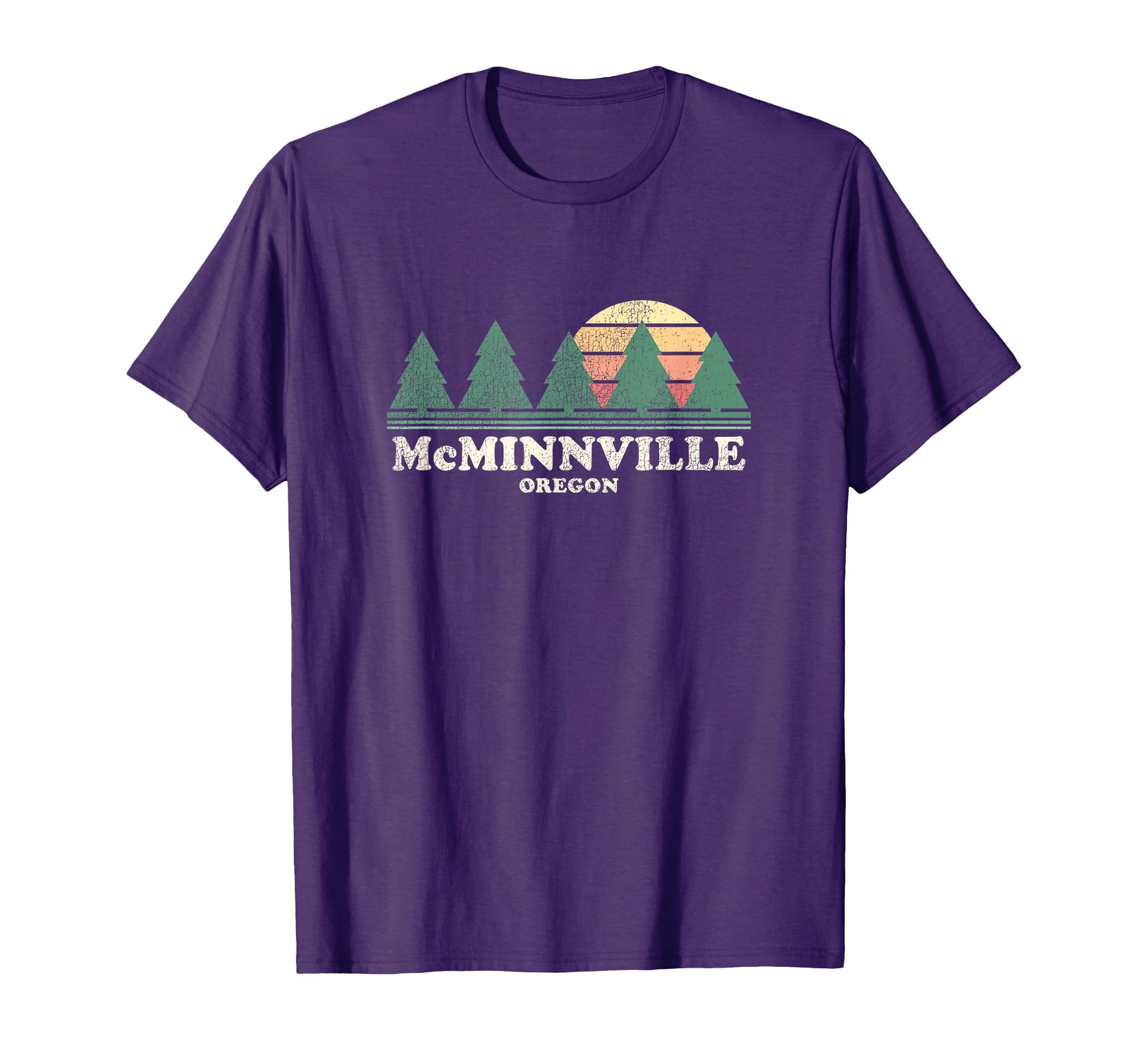 Mcminnville Or Throwback 70S T-Shirt - Fun Novelty Design Unisex - T-Shirt, Sweatshirt, Hoodie