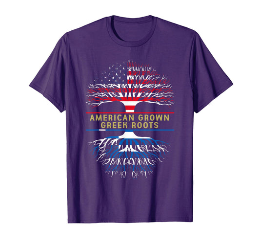 American Grown Greek Roots America T-Shirt - Aesthetic Graphic Unisex - T-Shirt, Sweatshirt, Hoodie