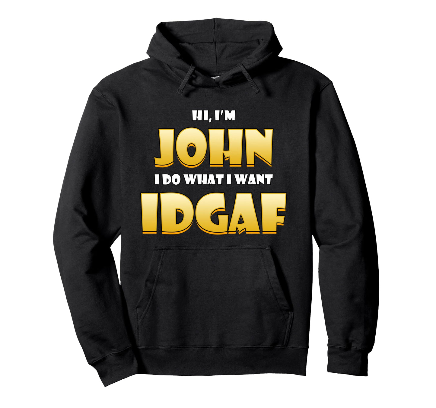John Costume Idgaf Meme Personalized Hoodie - Unique Graphic Men Women - T-Shirt, Sweatshirt, Hoodie