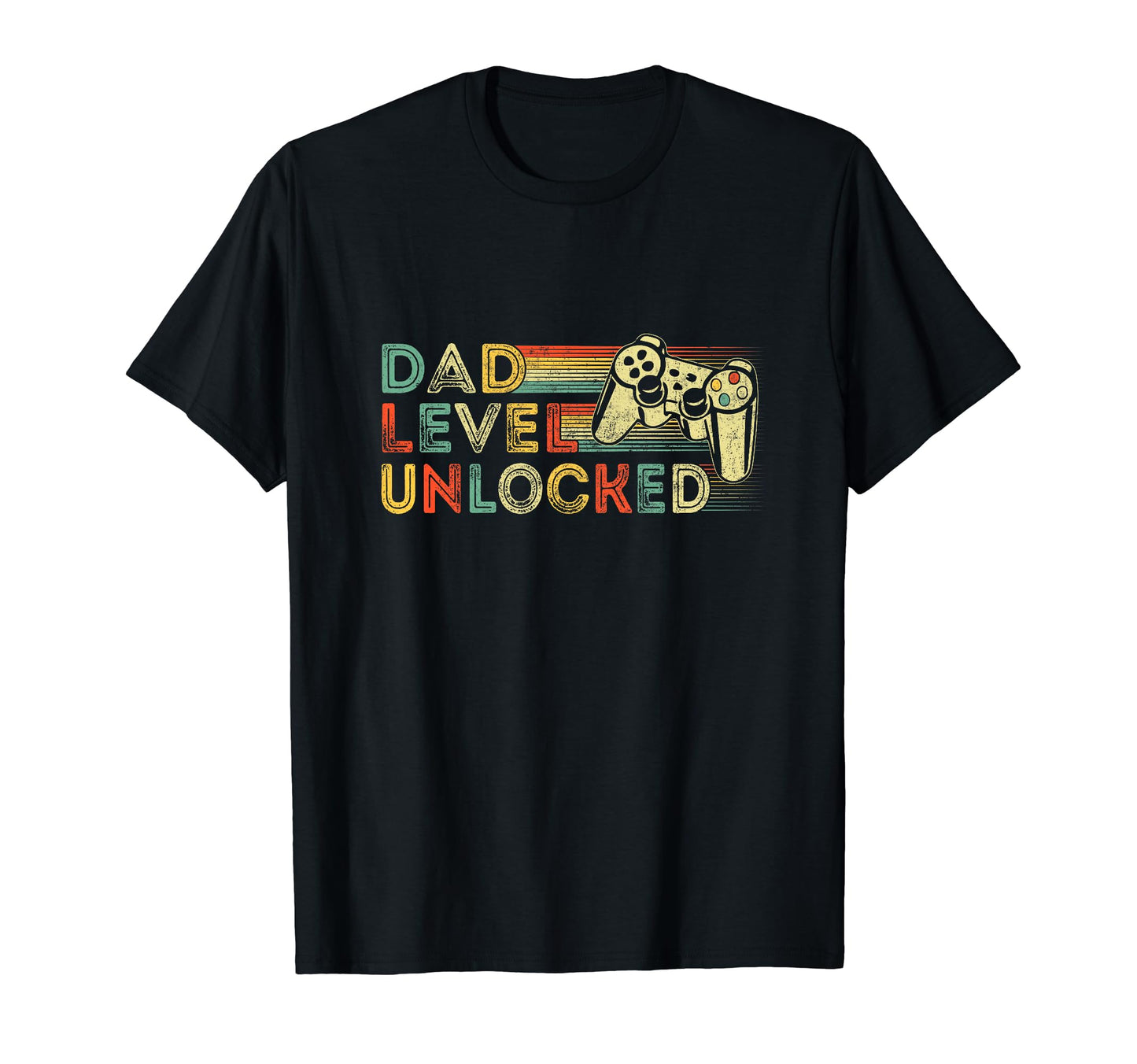 Funny New Dad Dad Level Unlocked T-Shirt - Custom Art Print Men Women - T-Shirt, Sweatshirt, Hoodie
