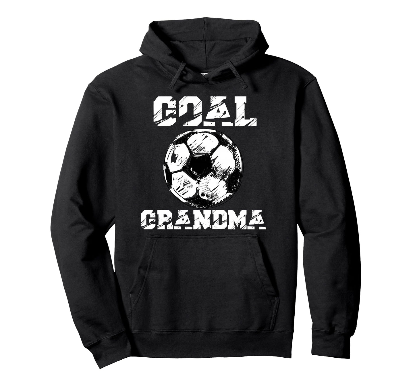 Goal Grandma Funny Football Soccer Hoodie - Minimalist Print for Adults - T-Shirt, Sweatshirt, Hoodie